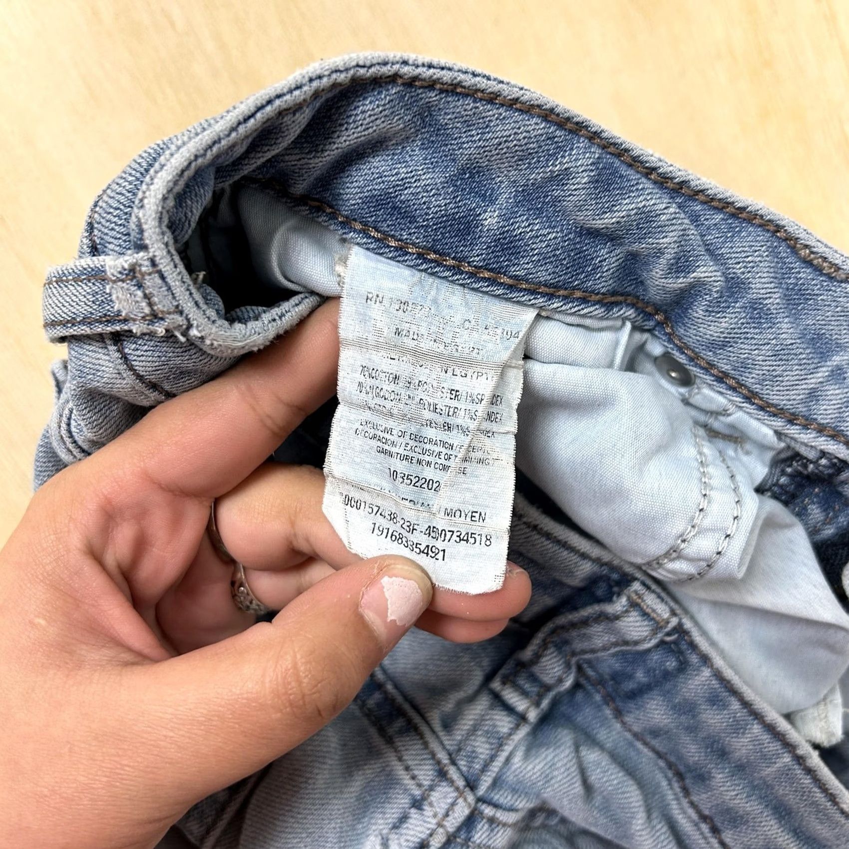 Lee Lee Jeans Womens 28x28 Light Wash Blue Mid Rise Straight Regular Denim Pants Size 28" / US 6 / IT 42 - 4 Thumbnail