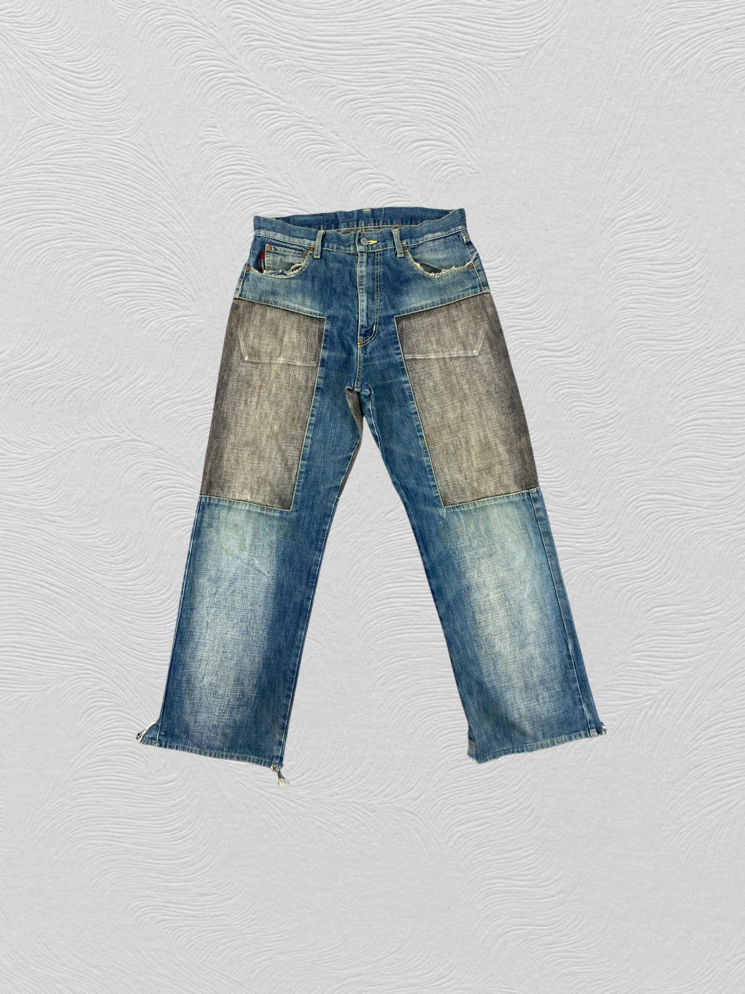 Hysteric Glamour Vintage Yen Jeans Patchwork Baggy 34x30.5 Denim- JN3576 Size US 34 / EU 50 - 1 Thumbnail