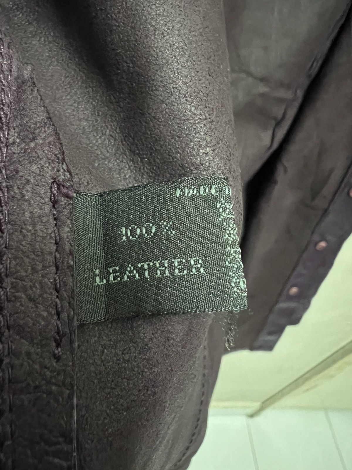 Prada Prada purple leather jacket coat in vintage Size US S / EU 44-46 / 1 - 10 Thumbnail