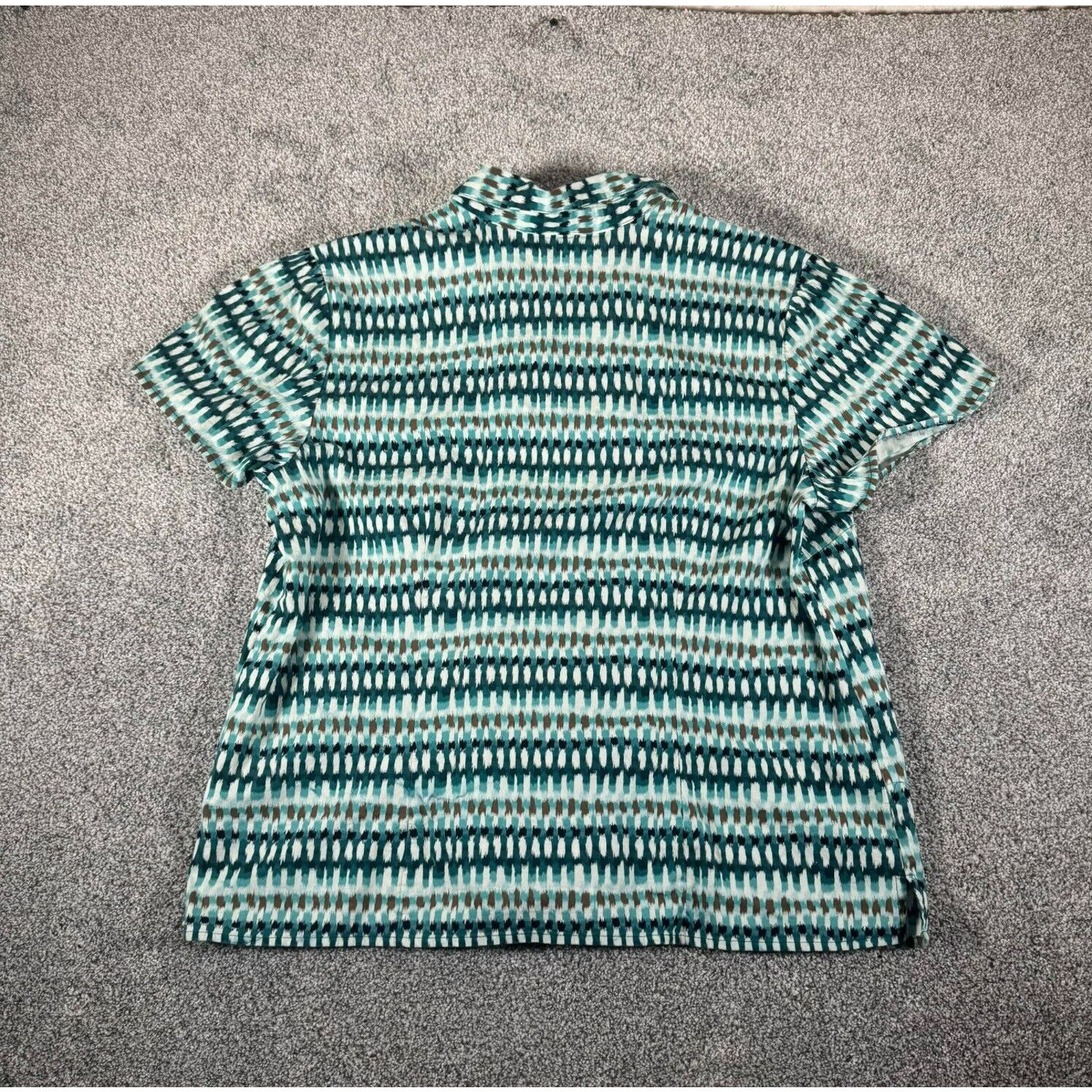 Other Sag Harbor Blouse Womens XL Stretch Tribal Ikat Artsy Y2K Size XL / US 12-14 / IT 48-50 - 9 Thumbnail