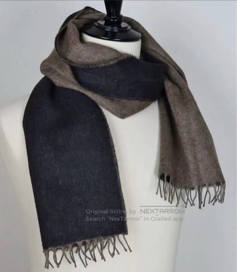 Hermes Hermes Double-sided cashmere scarf Size ONE SIZE - 3 Thumbnail