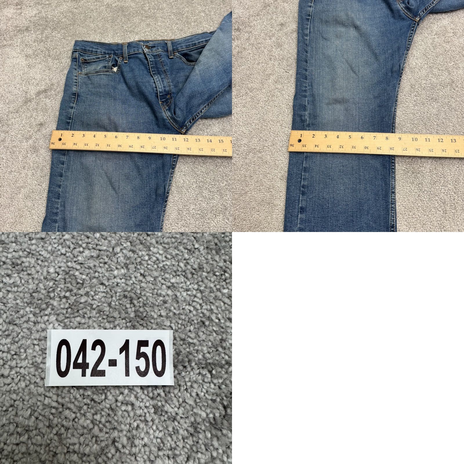 Levi's Levi's 506 Straight Jeans Mens 36x29 Blue Medium Wash Denim Casual Ultra-Comfort Regular Fit Cotton Blend Size US 36 / EU 52 - 10 Thumbnail