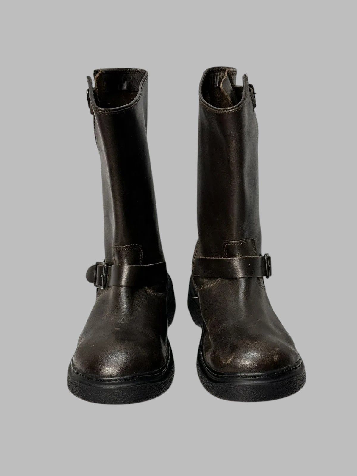 Other Western AS98 Vintage High Leather Boots Balenciaga Inspired Size US 11 / EU 44 - 5 Thumbnail