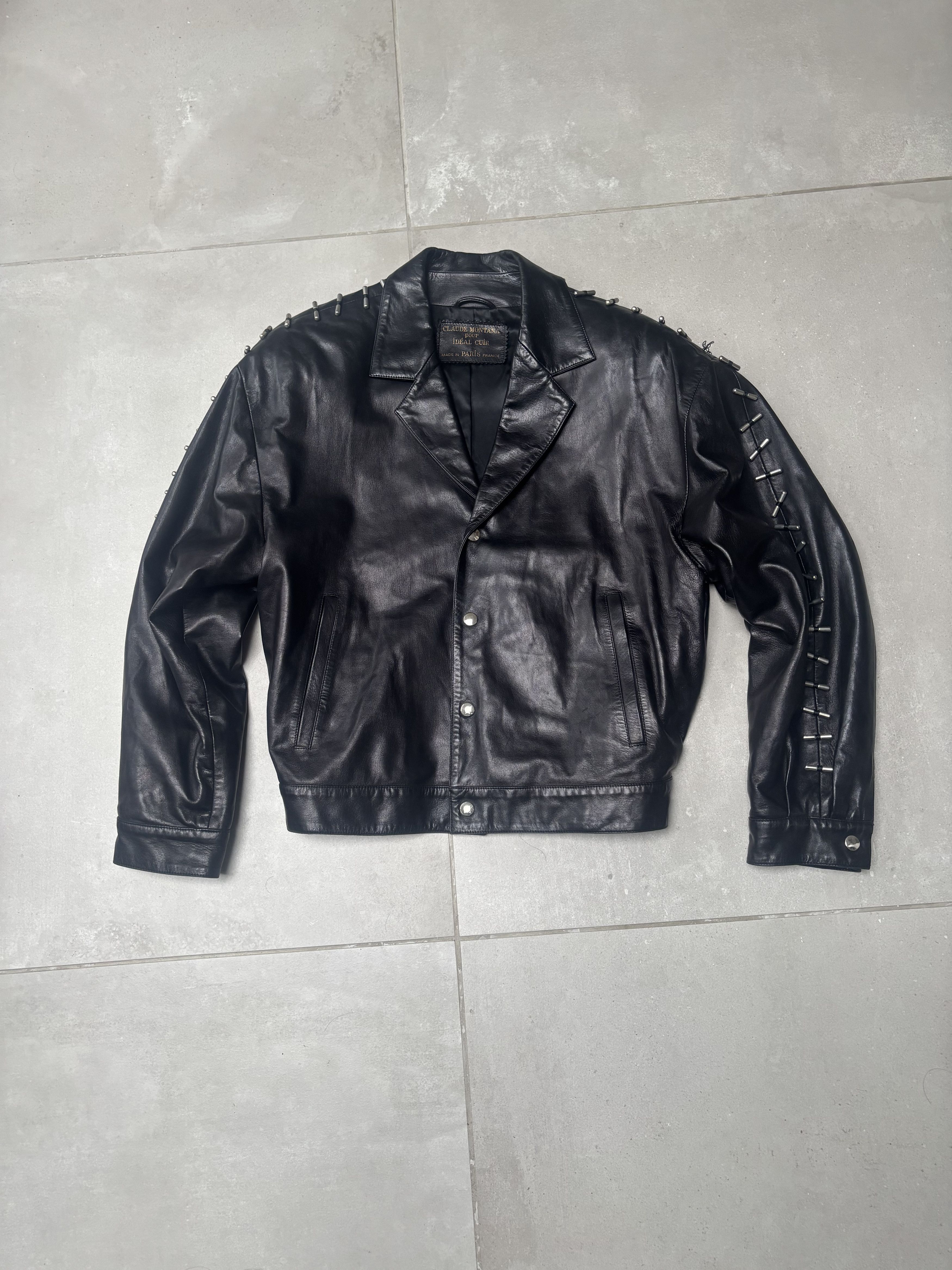 Claude Montana Claude Montana runway leather jacket Size US M / EU 48-50 / 2 - 6 Thumbnail