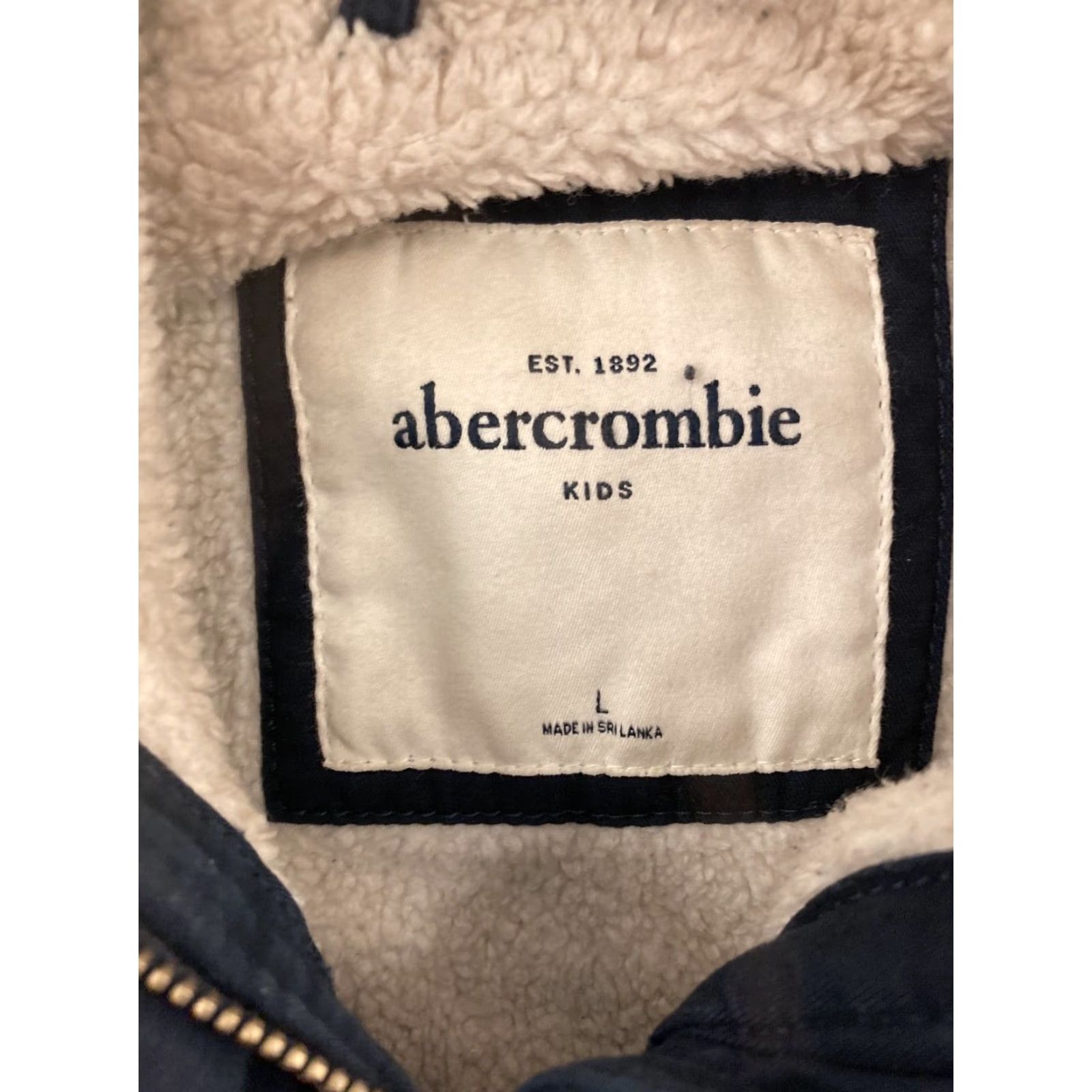 Abercrombie & Fitch ABERCROMBIE NEW YORK Parka SZ L navy JACKET Women’s Size L / US 10 / IT 46 - 6 Thumbnail
