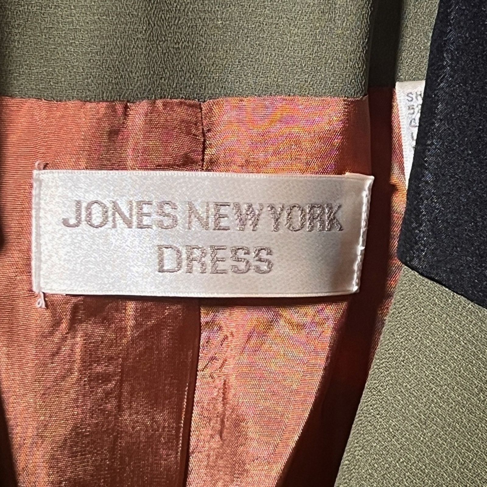 Jones New York Vintage Jones New York Longline Two-Tone Olive Green Blazer Size L / US 10 / IT 46 - 4 Thumbnail