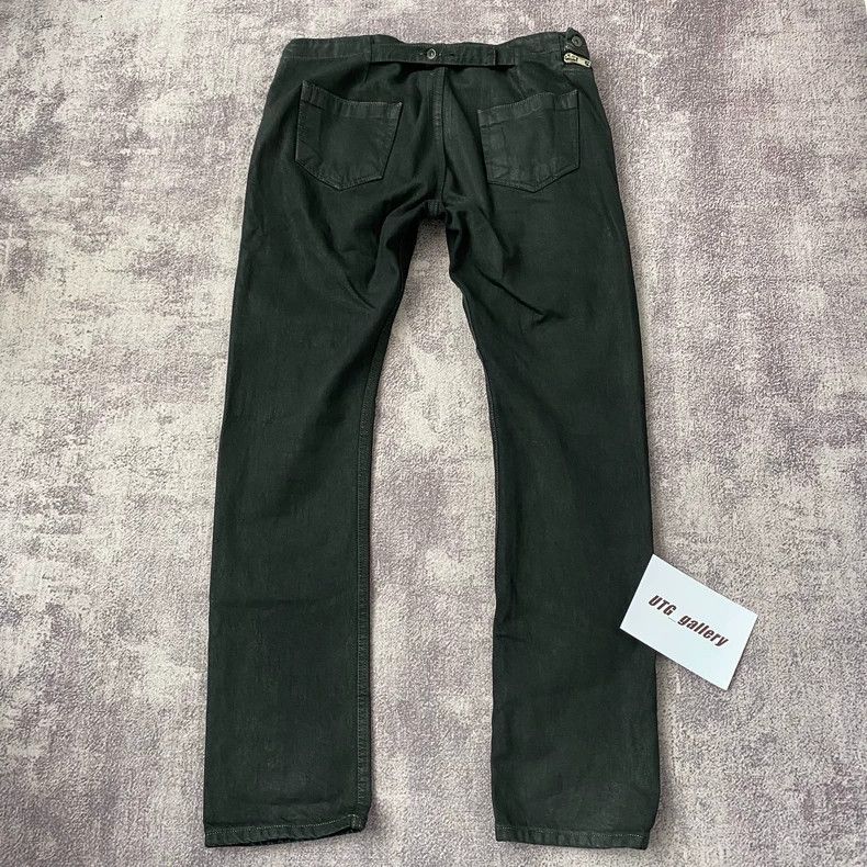 Rick Owens Rick Owens size XL Air Cut zippered waxed denim pants Size 40" / US 18 - 2 Thumbnail