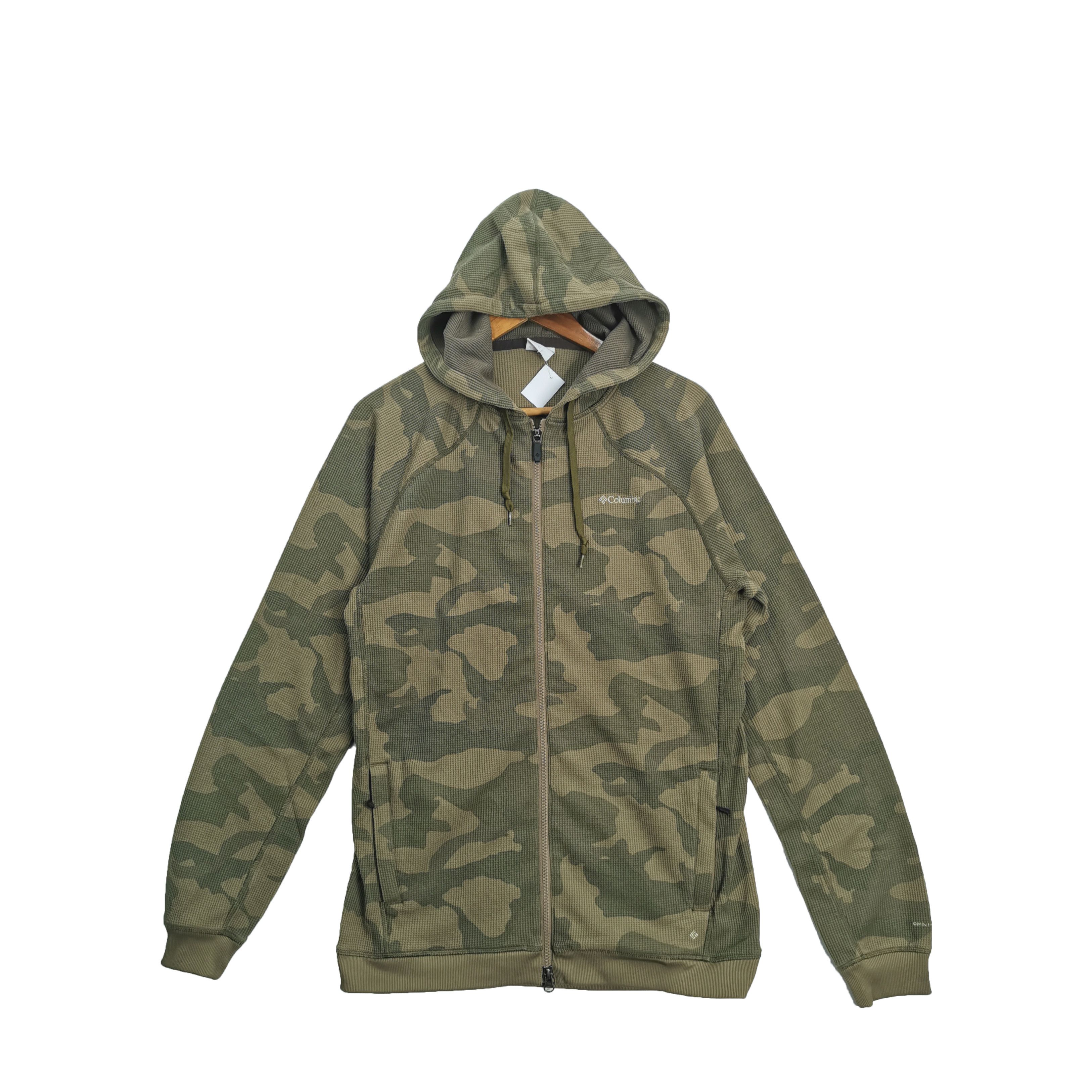 Vintage Columbia Hoodie Sweater Military Camouflage Hooded