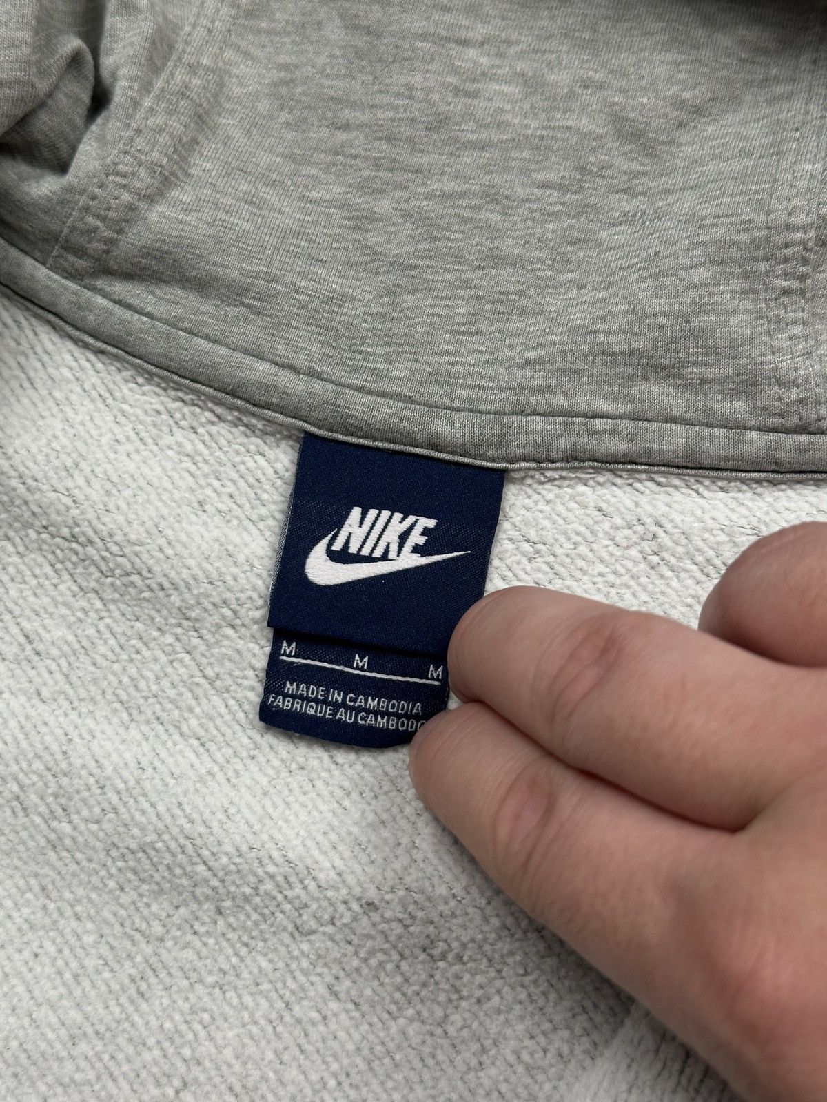 Nike Vintage Zip-Up Hoodie Nike Center Logo Swoosh y2k 00s Hype Size US M / EU 48-50 / 2 - 7 Thumbnail