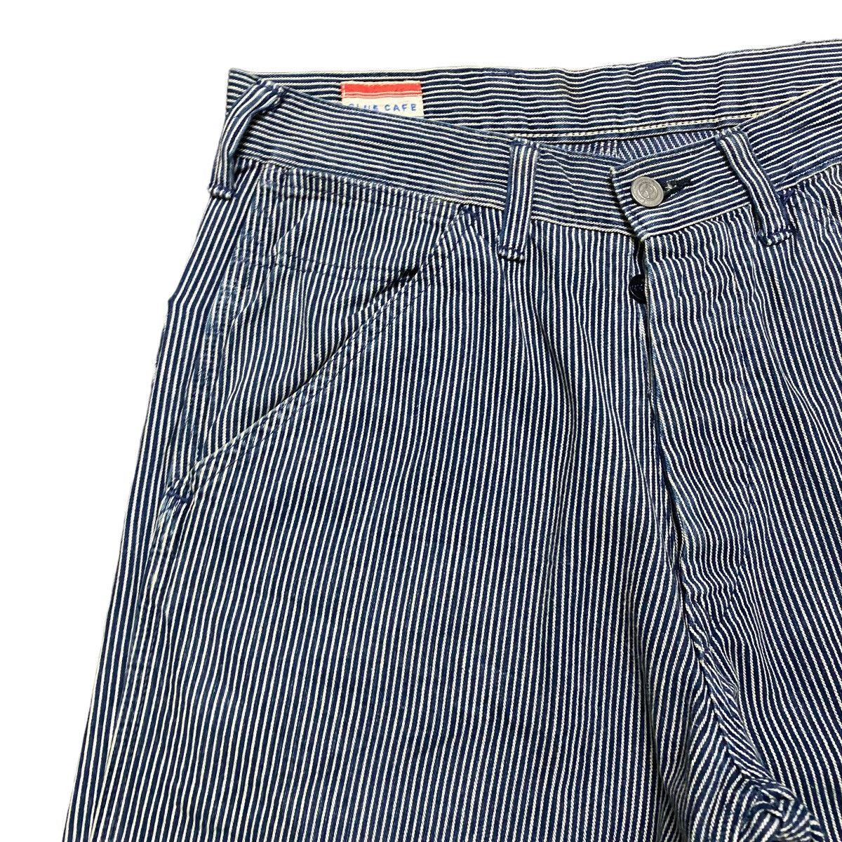 45rpm 45rpm Blue Cafe Pinstripe Work Pants Size US 29 - 6 Thumbnail