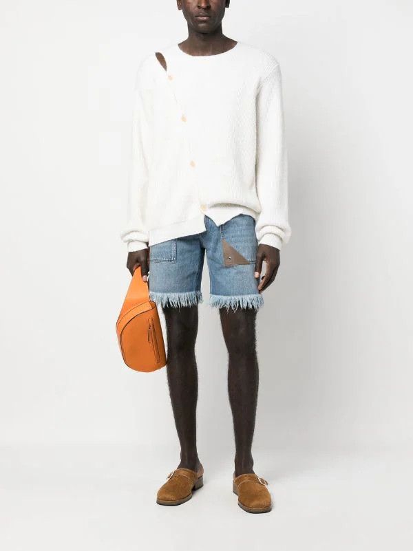 Fendi Distressed Denim Shorts Size US 34 / EU 50 - 5 Thumbnail