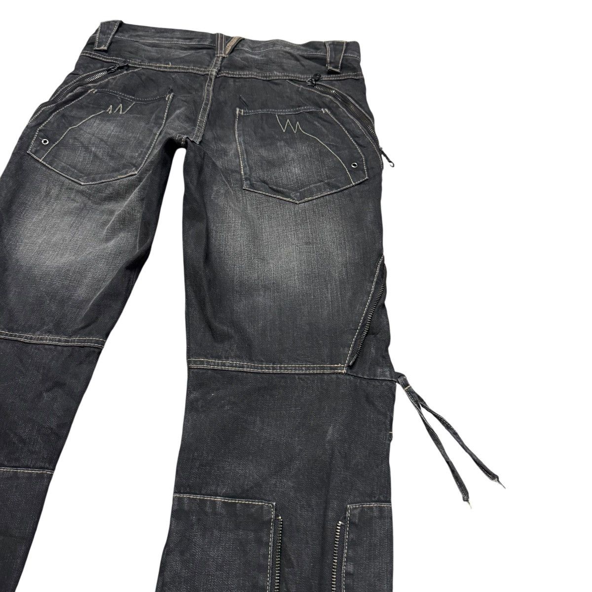 PPFM PPFM Bondage Black Denim Jeans Size US 32 / EU 48 - 19 Thumbnail