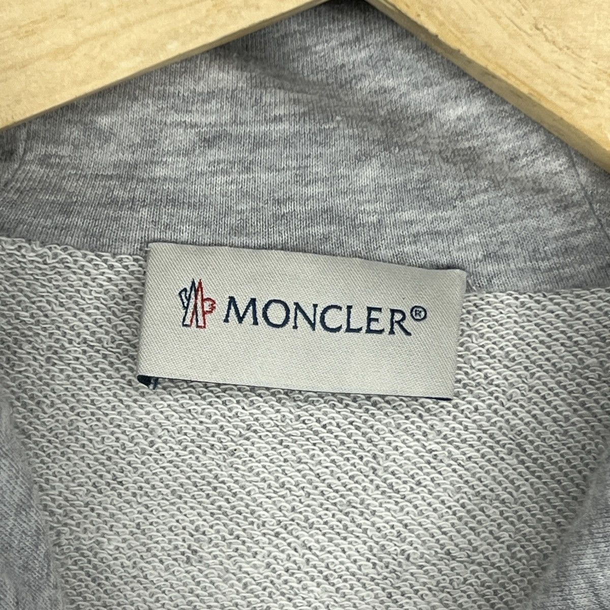 Designer × Moncler Moncler Nylon Pocket Zip Up Hoodie Grey Logo Sleeve Size XS / US 0-2 / IT 36-38 - 6 Thumbnail