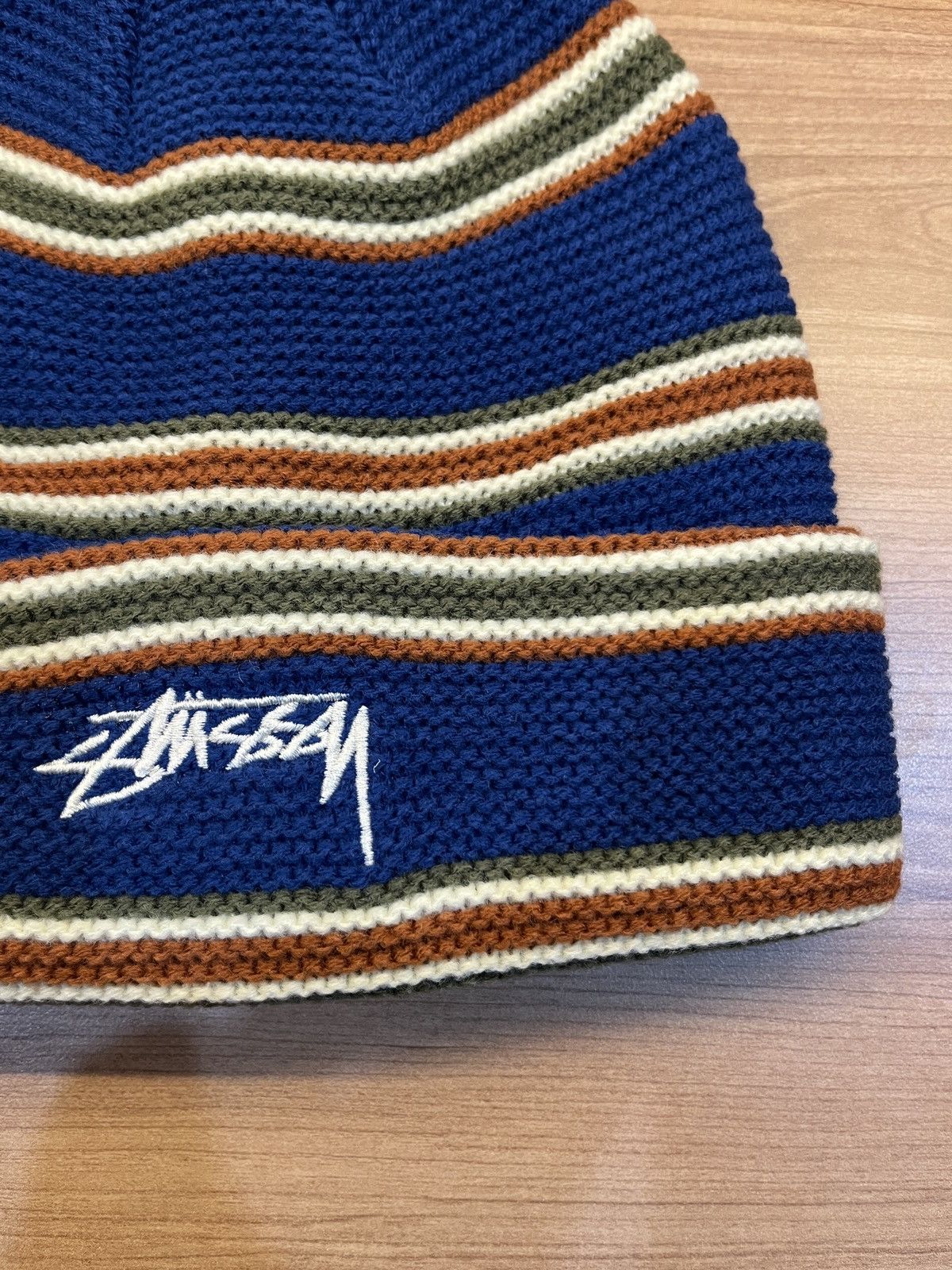 Stussy Stussy Triple Stripe Cuff Beanie Hat Size ONE SIZE - 2 Thumbnail