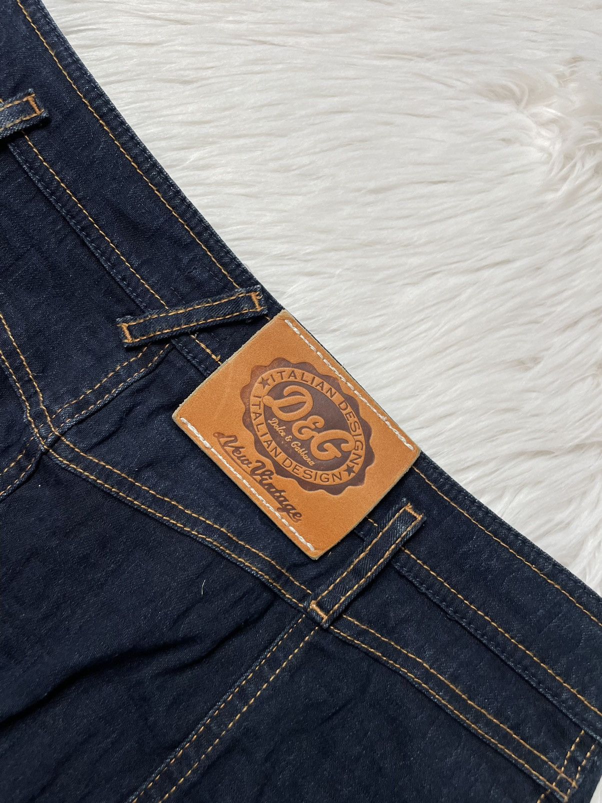 Dolce & Gabbana × Vintage vintage monogram denim midi skirt D&G Size 29" - 5 Thumbnail