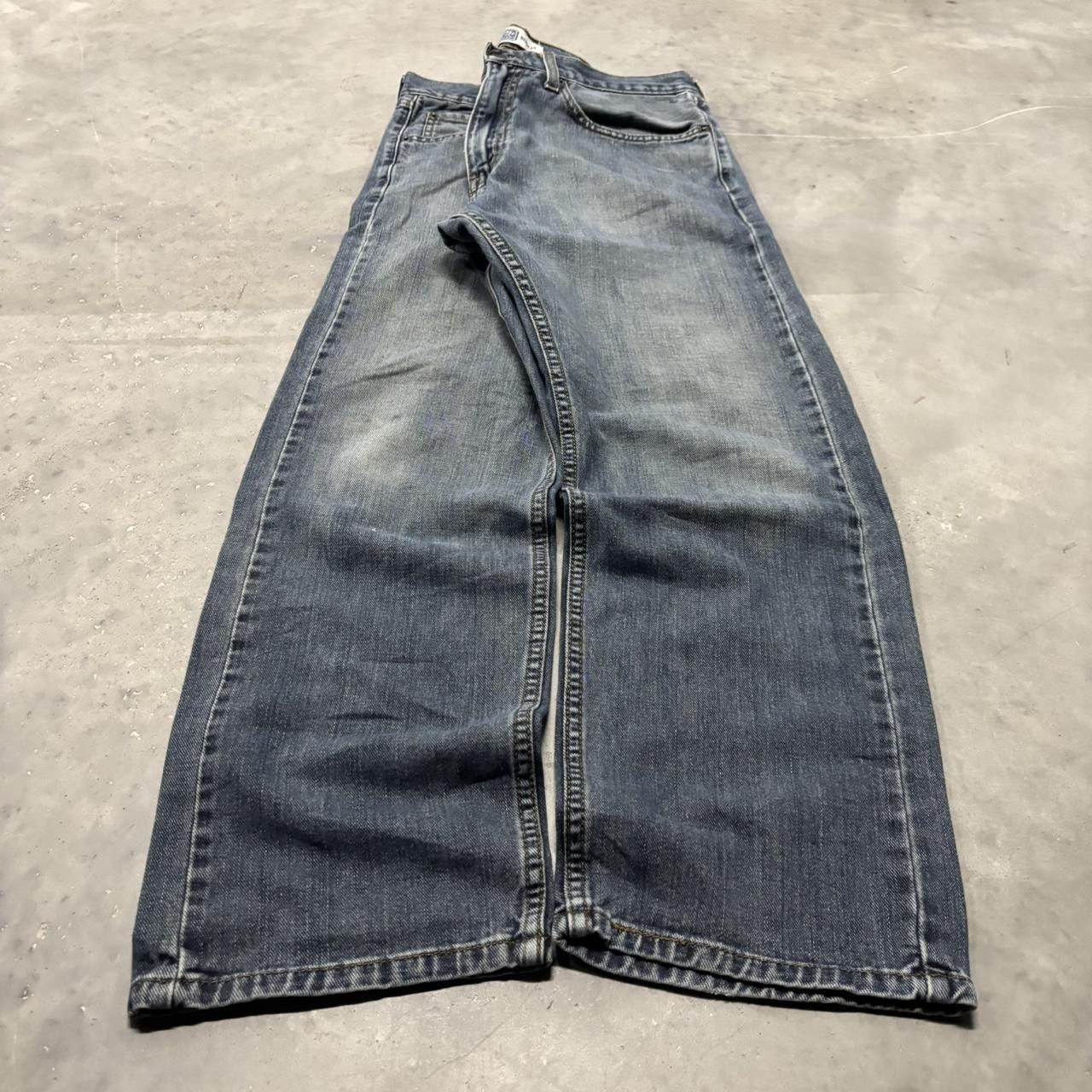 Levi's × Vintage Crazy Vintage Y2K/2000s Grunge Levi’s Dark Wash Denim Jeans! Size US 34 / EU 50 - 3 Thumbnail