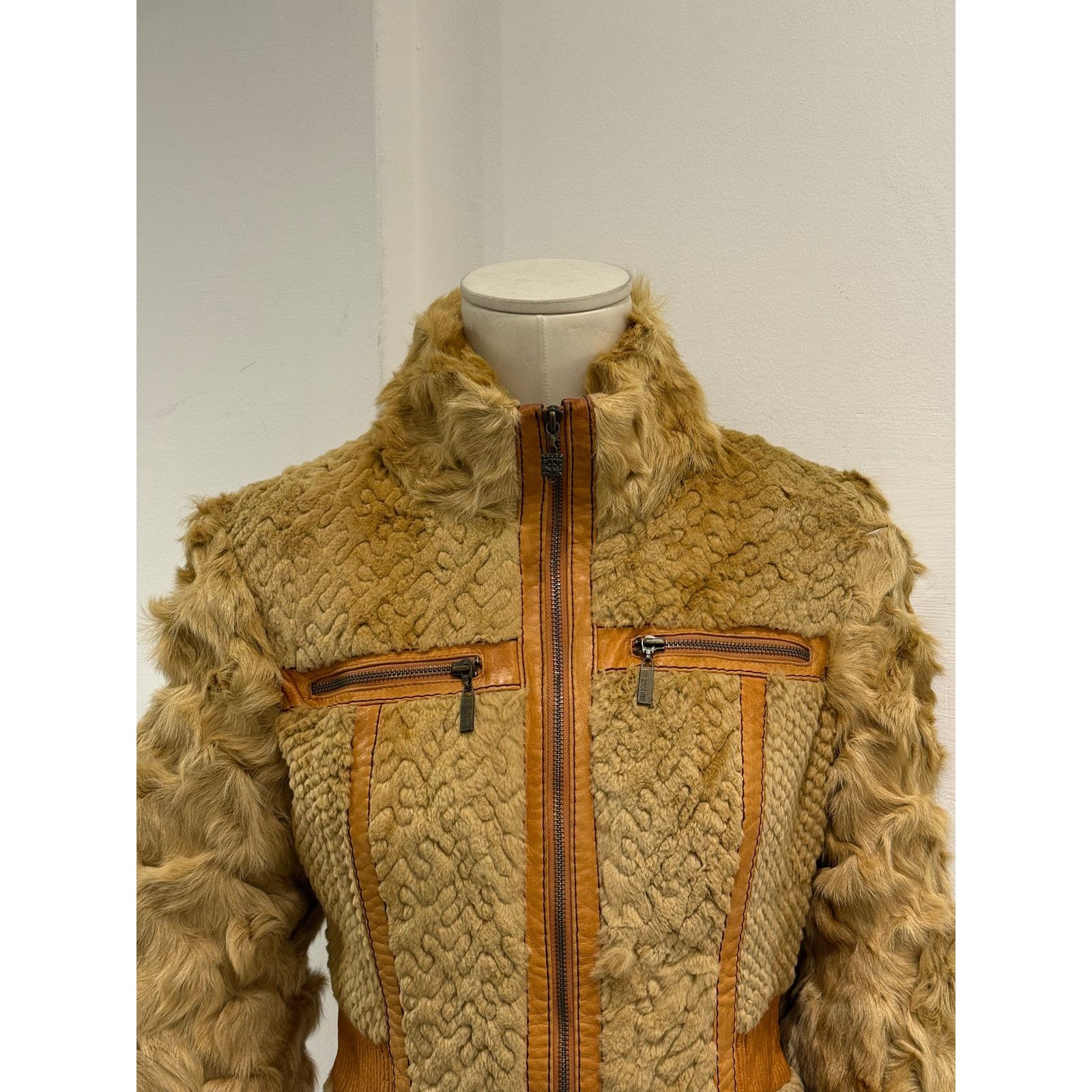Roberto Cavalli F/W2008 Cavalli rabbit fur hybrid soldier jacket Size M / US 6-8 / IT 42-44 - 8 Thumbnail