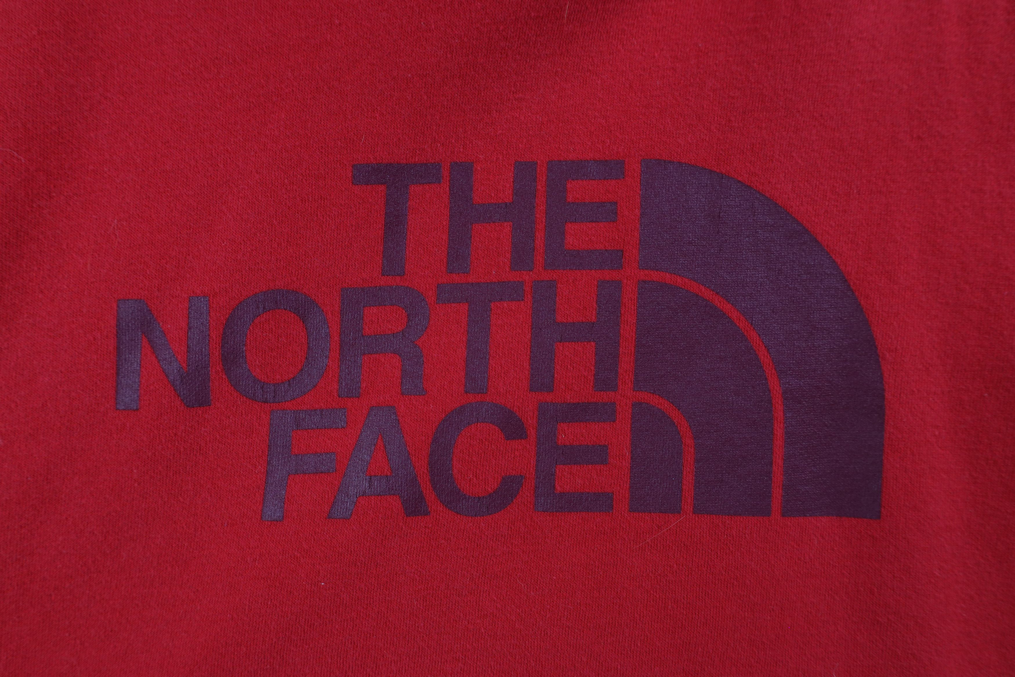 The North Face × Vintage Vintage The North Face Out Big Logo Hoodie Sweatshirt Red Size US L / EU 52-54 / 3 - 6 Thumbnail
