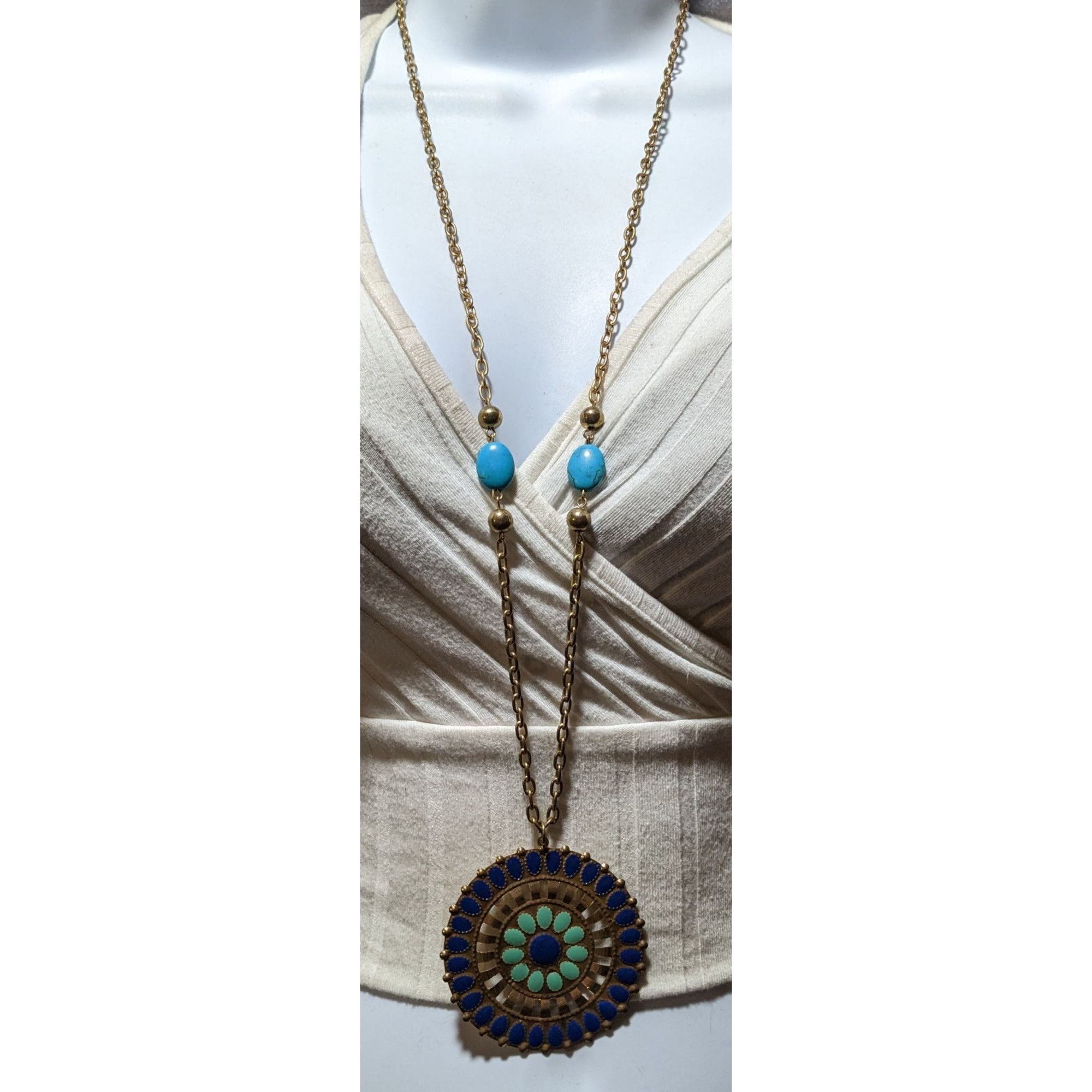 Other JS Collection Bohemian Enamel Medallion Necklace Size ONE SIZE - 5 Thumbnail