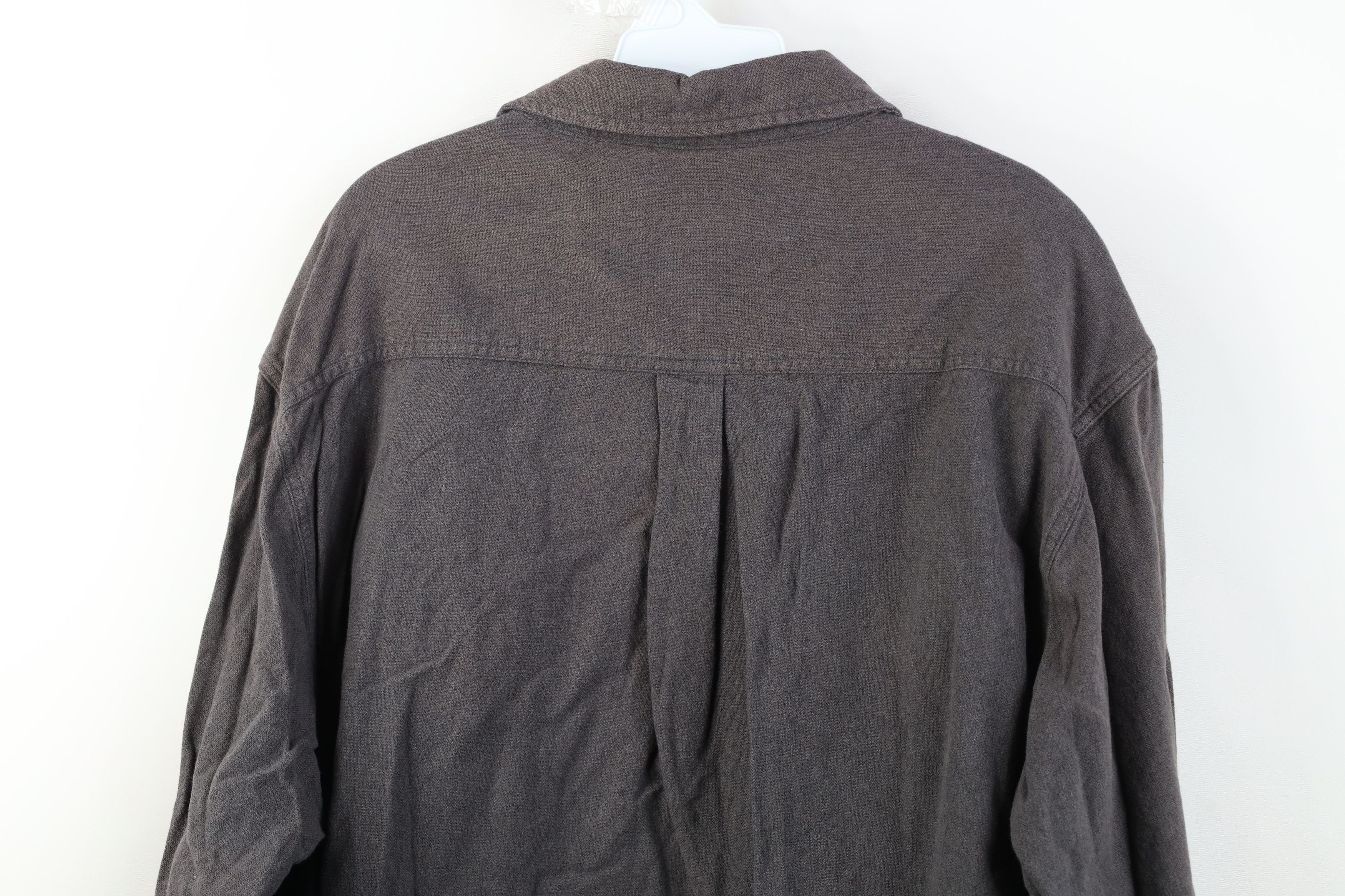 Woolrich Woolen Mills Vintage Woolrich Chamois Cloth Button Shirt Gray Cotton Size US XL / EU 56 / 4 - 12 Thumbnail