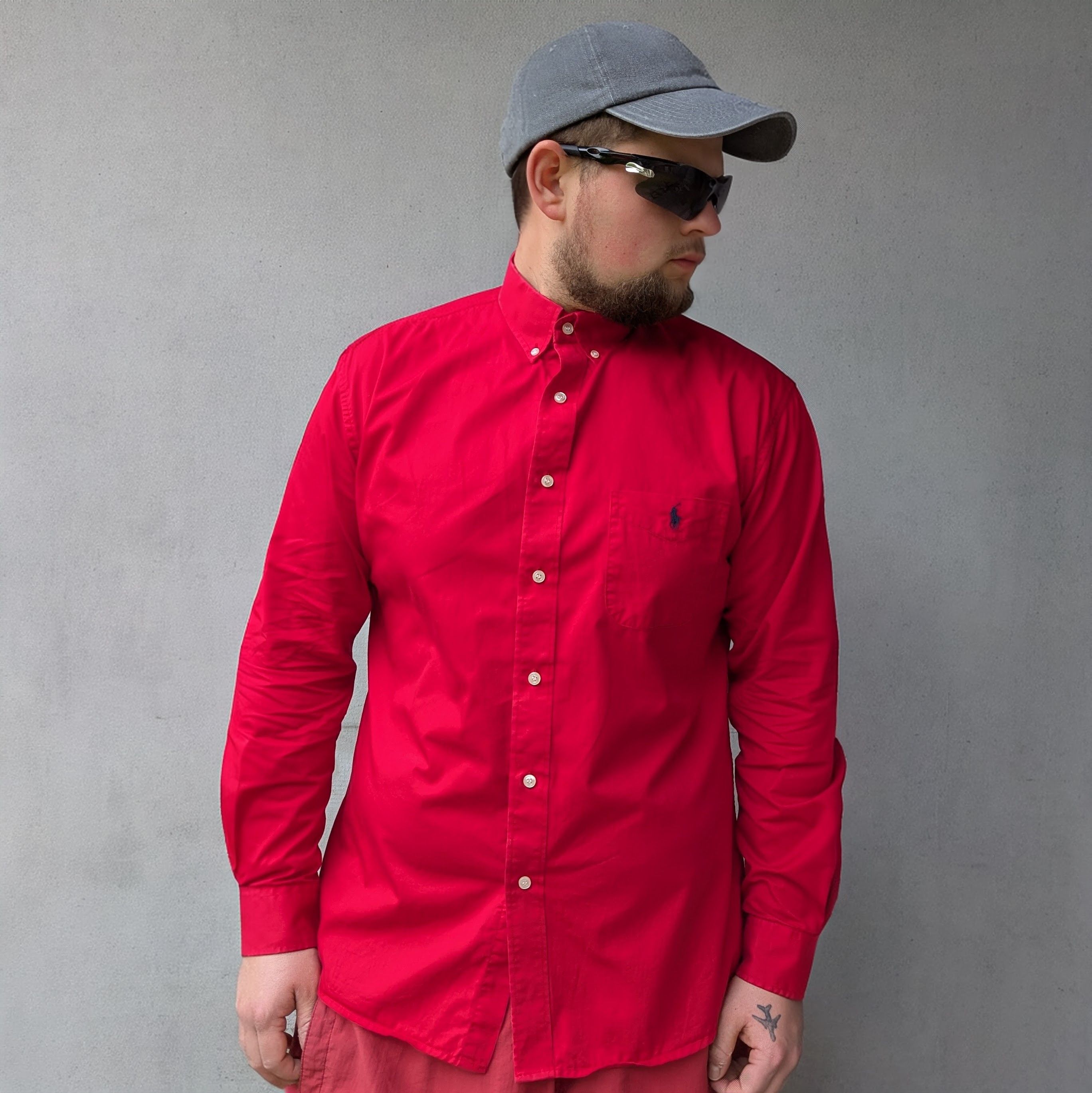 Polo Ralph Lauren × Vintage Polo Ralph Lauren Vintage Men's Red Long Sleeve Shirt Size US XL / EU 56 / 4 - 2 Thumbnail