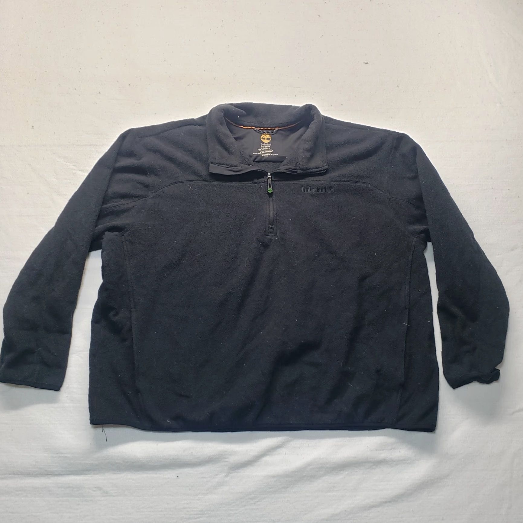 Timberland VINTAGE Timberland Jacket Solid Black Fleece Full Zip 3XL Men Black Logo 90s Outdoor Mens Size US XXL / EU 58 / 5 - 3 Thumbnail