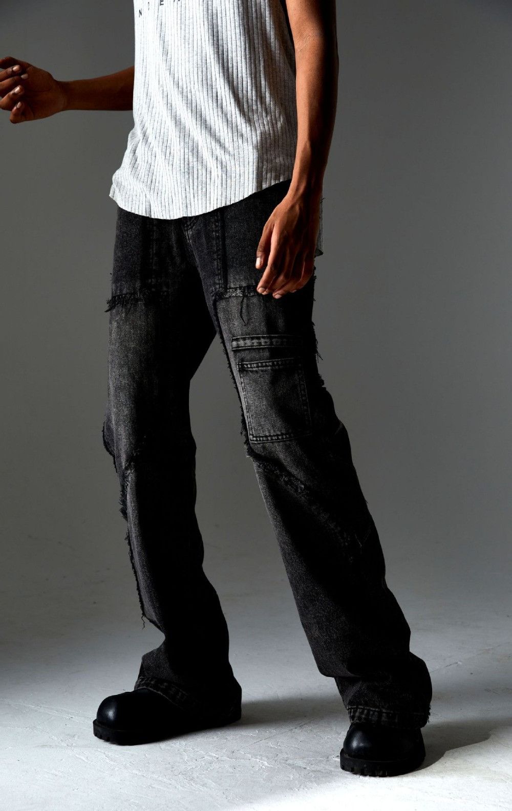 Rough edge jeans store