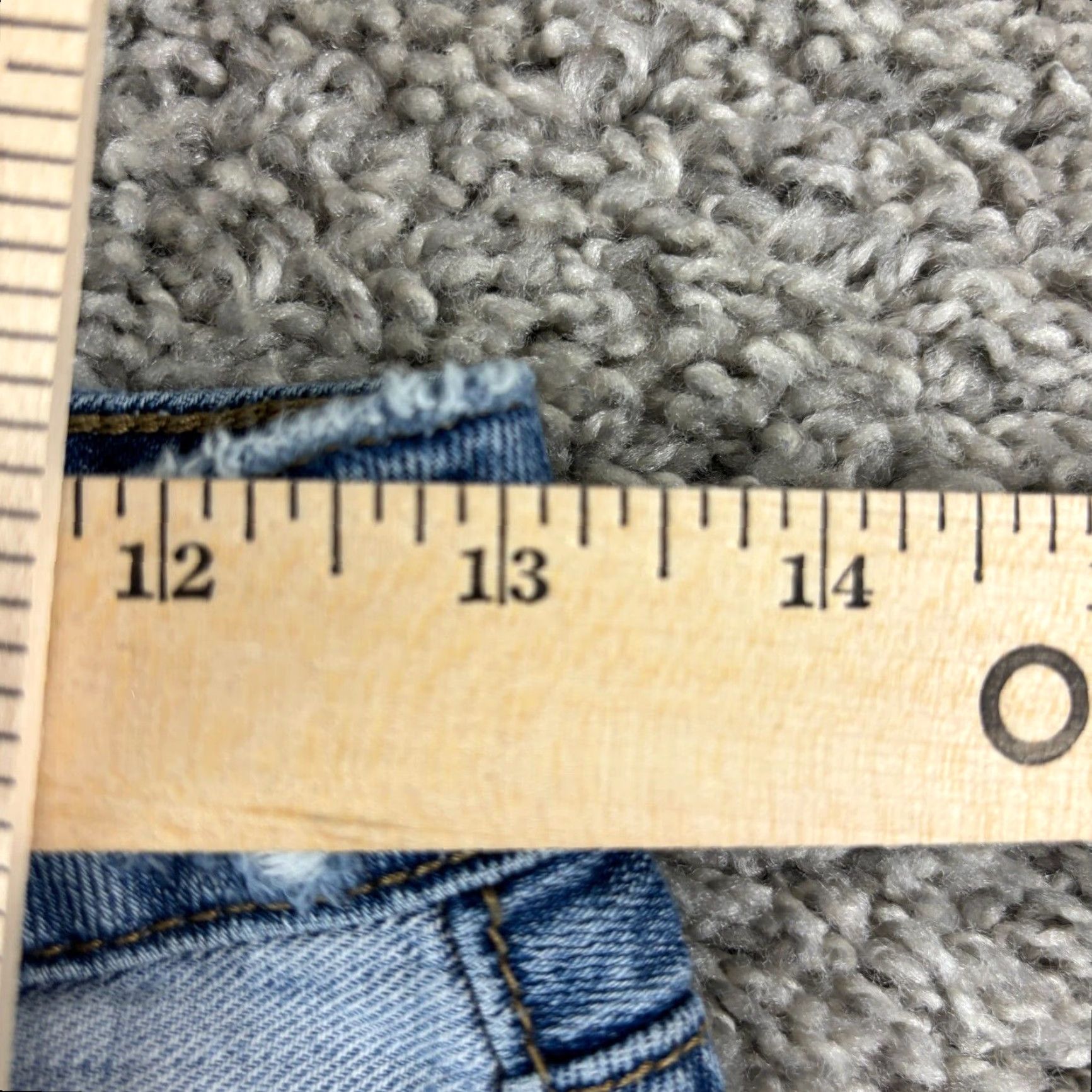 American Eagle Outfitters AMERICAN EAGLE Denim Skirt Womens 0 A-Line Button Fly Frayed Medium Wash Blue Size 25" / US 0 / IT 36 - 3 Thumbnail