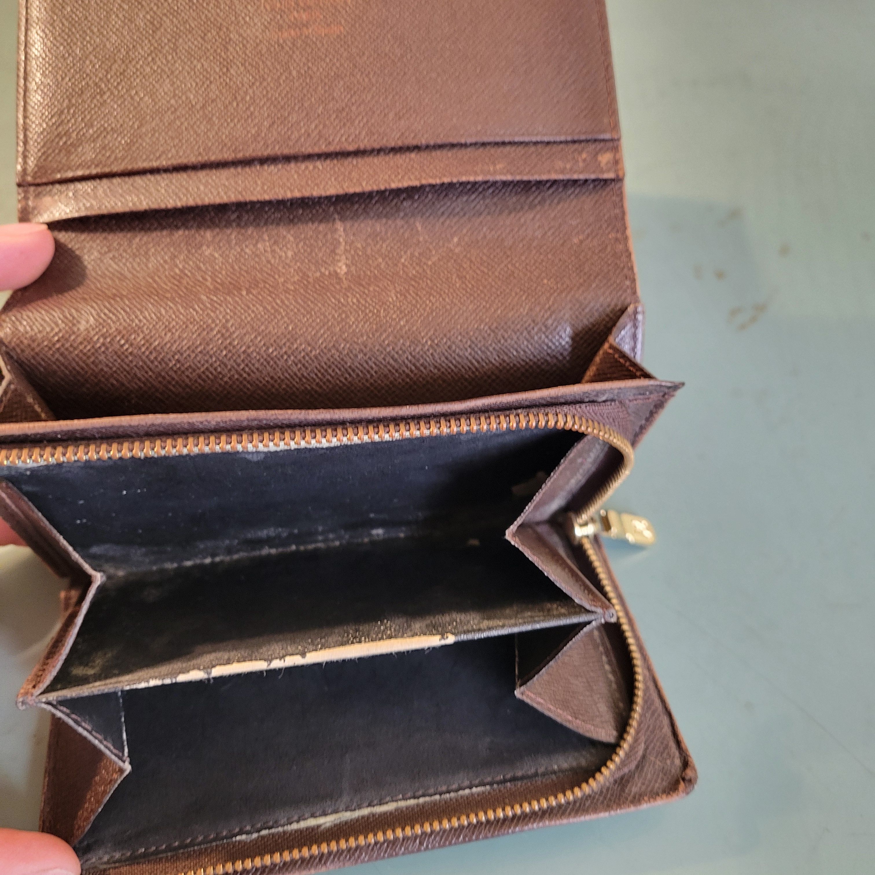 Louis Vuitton LV Damier Ebene Compact Long Wallet Size ONE SIZE - 12 Thumbnail