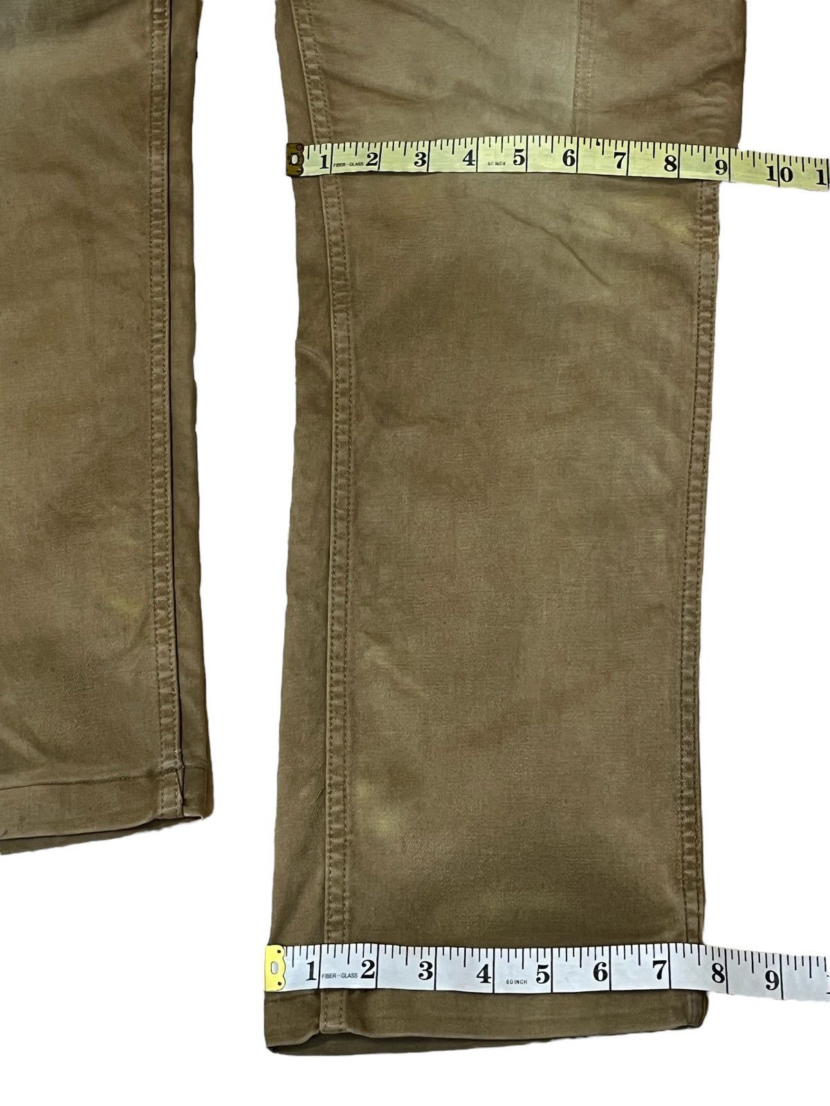 Johnbull Vintage JOHNBULL brown faded baker cargo pants Size US 35 - 17 Thumbnail