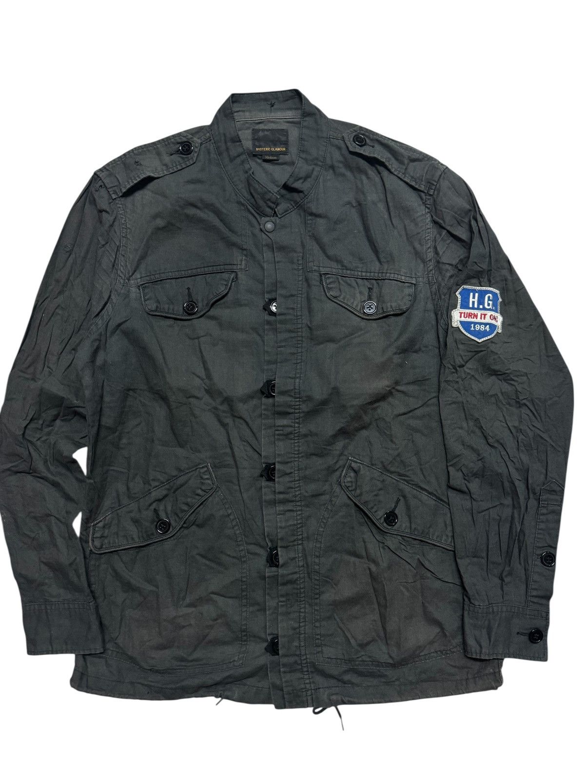 Hysteric Glamour 90s SAMPLE💥HYSTERIC GLAMOUR SHIRT MULTIPOCKET DISTRESS FADE Size US M / EU 48-50 / 2 - 1 Thumbnail