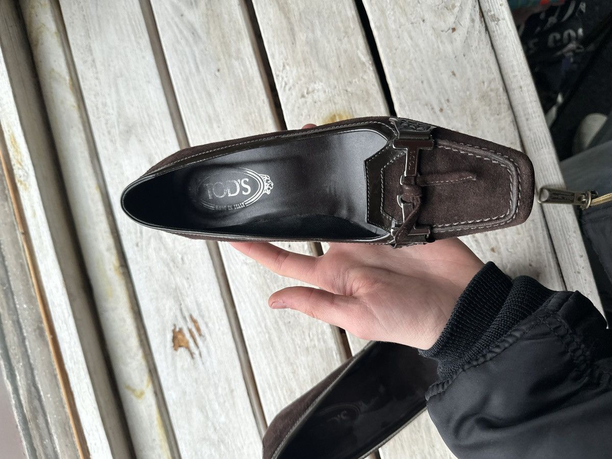 Tod's LUXURY 🚨TOD’S VNTG HEELS WOMEN BROWN TODS LUXURY RARE Size US 7 / IT 37 - 10 Thumbnail