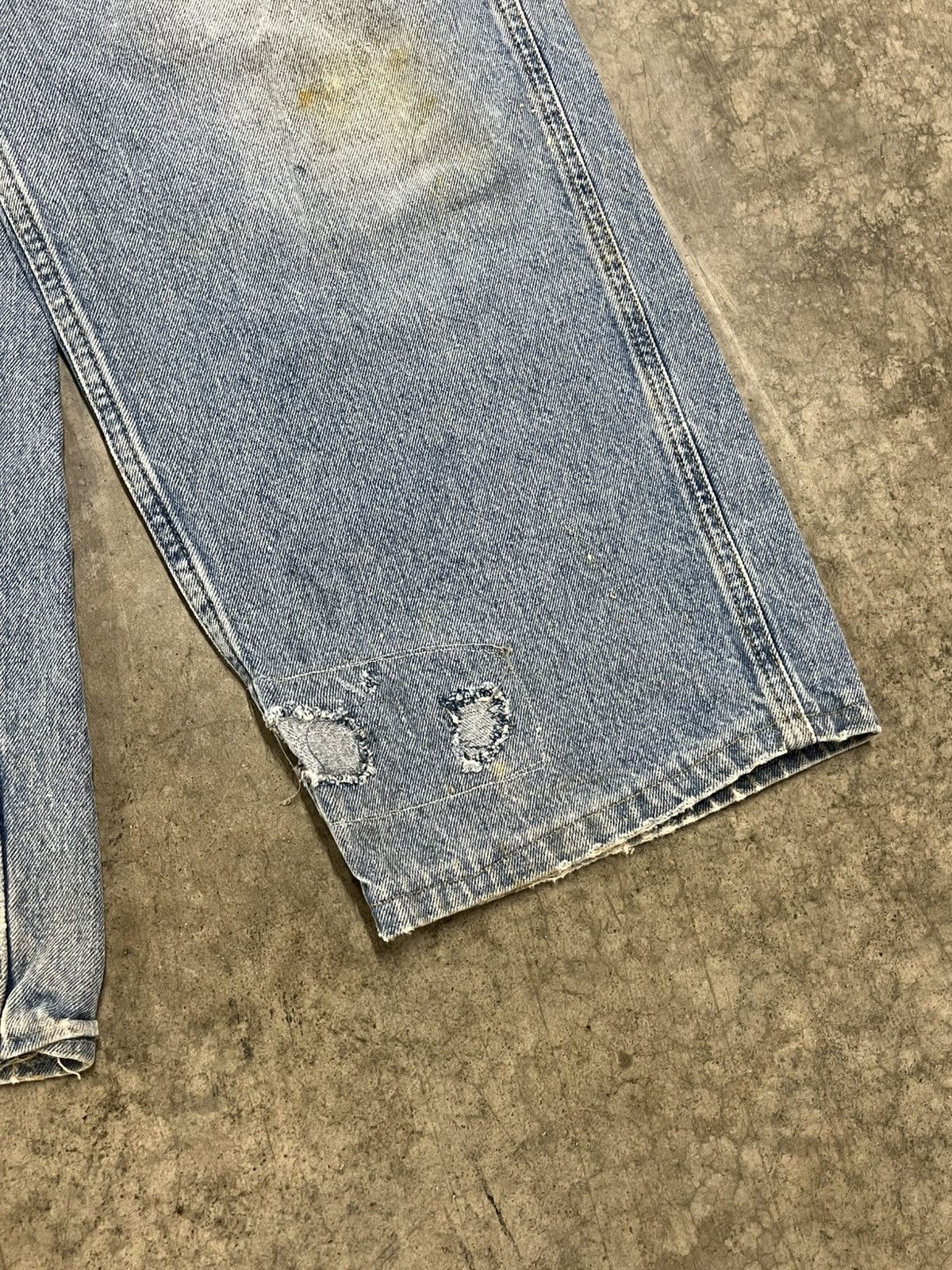 Tommy Hilfiger × Vintage Tommy Hilfiger y2k baggy fit denim carpenter thrashed skater Size US 32 / EU 48 - 7 Thumbnail