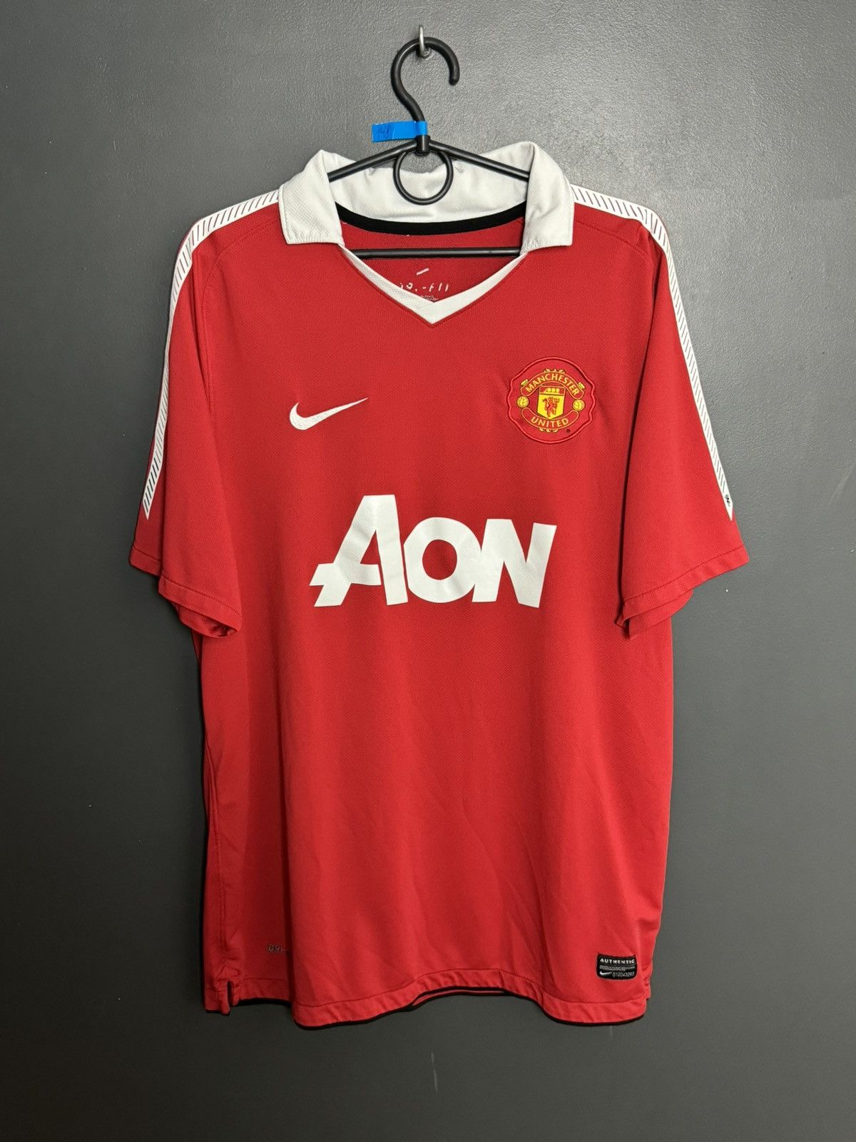 Nike Manchester United 10/11 Home Football Jersey T-Shirt Size US L / EU 52-54 / 3 - 1 Thumbnail