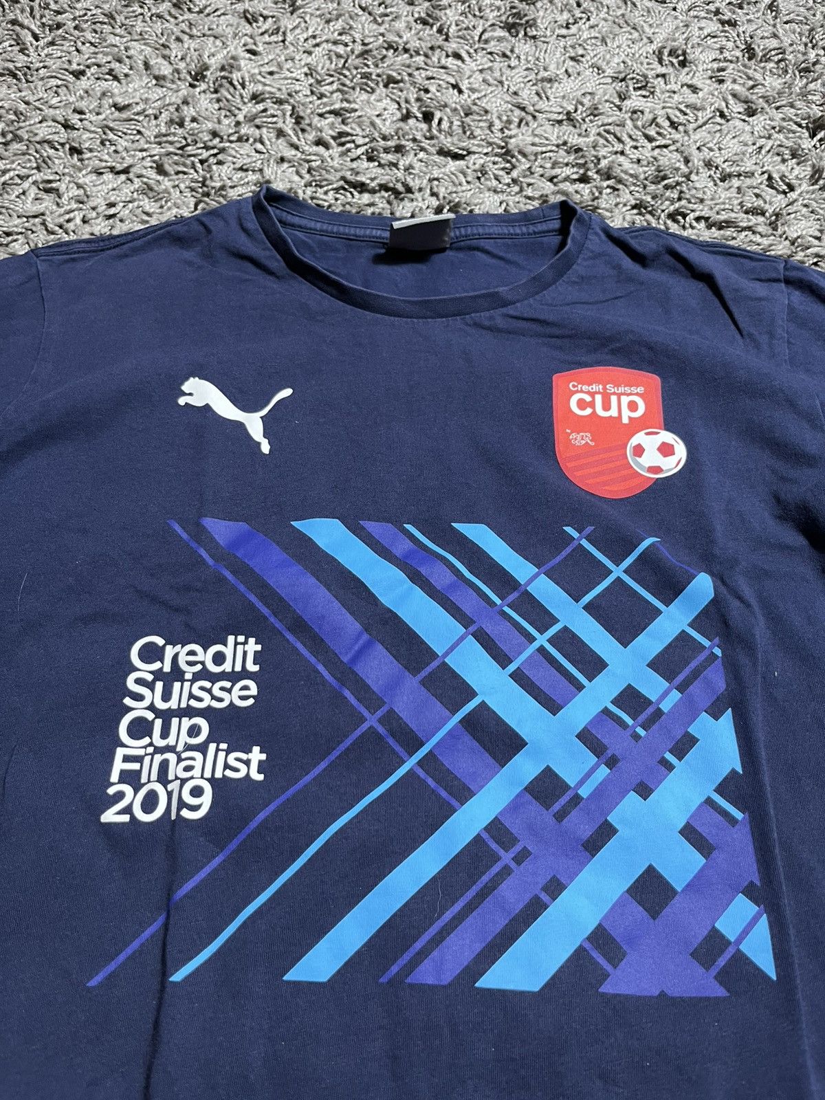 Puma PUMA SWITZERLAND CUP 2022 COTTON SOCCER T-SHIRT Size US M / EU 48-50 / 2 - 2 Thumbnail