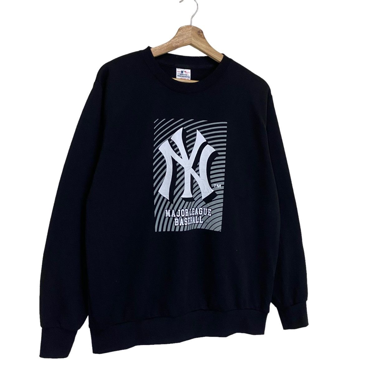 MLB MLB!! New York Yankees Big Logo Crewneck Sweatshirt Size US M / EU 48-50 / 2 - 2 Thumbnail