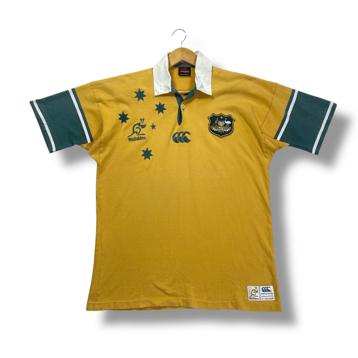 Canterbury of New Zealand × Vintage Vintage 2000s Wallabies Australia Rugby Union Shirt Size US L / EU 52-54 / 3 - 1 Thumbnail