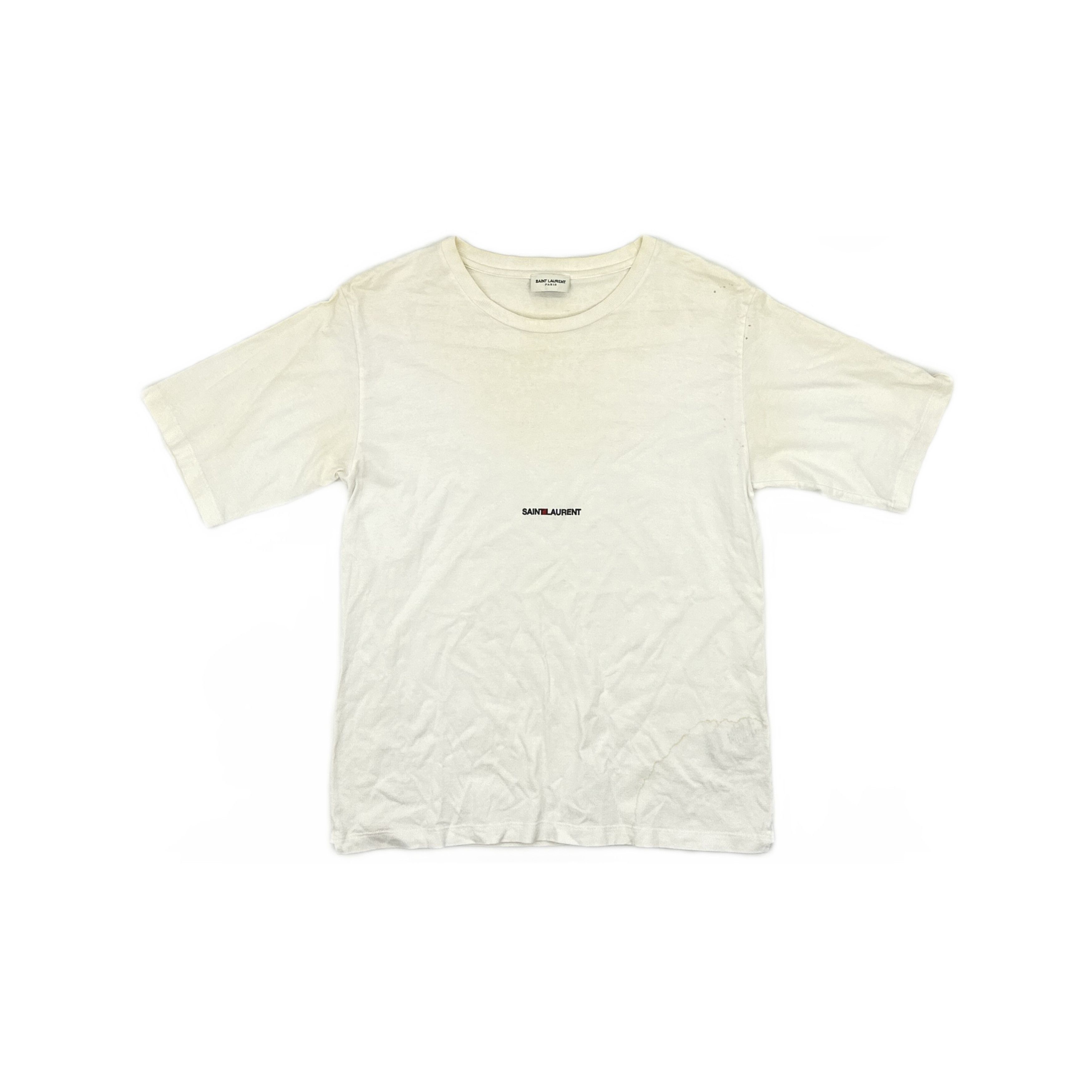 Saint Laurent Paris Saint Laurent Logo T-Shirt XS Size XS / US 0-2 / IT 36-38 - 1 Thumbnail