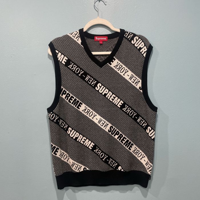 Supreme Supreme F/W 2022 “Striped Sweater Vest” | Grailed