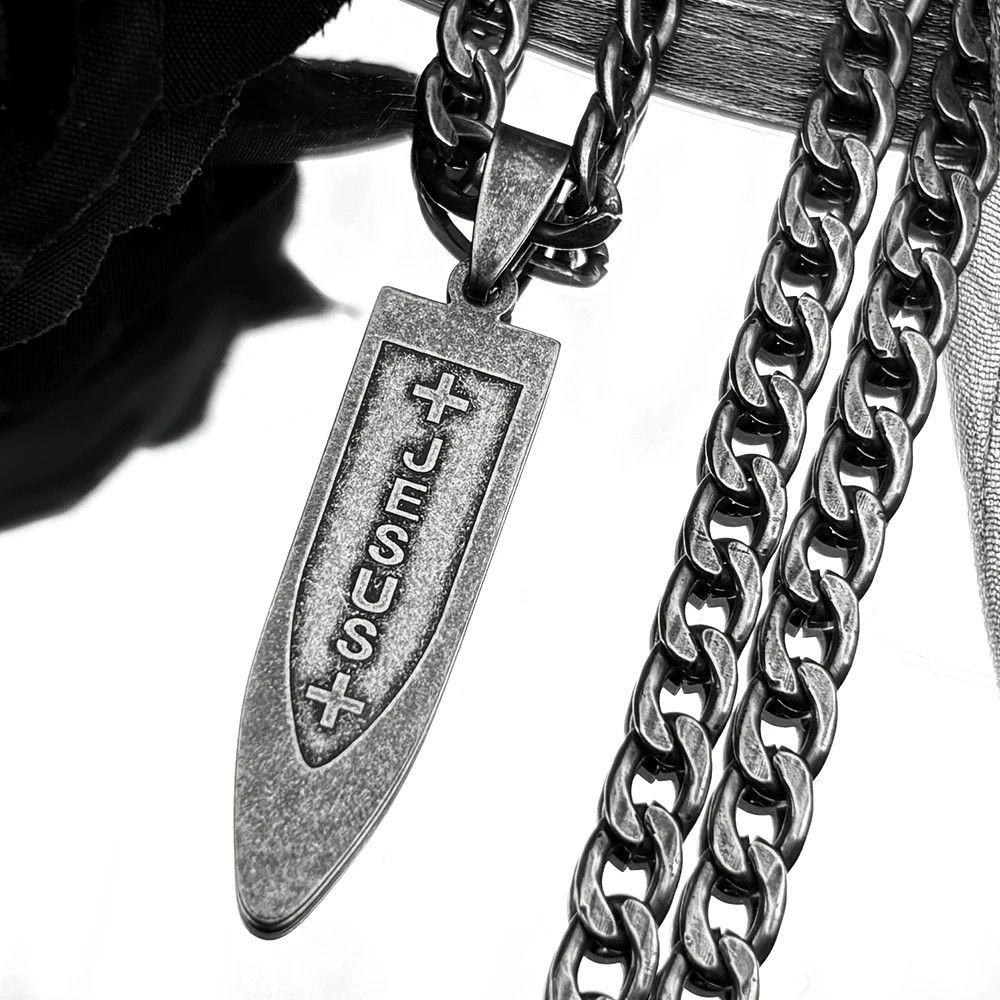 Jewelry Jesus Cross Pendant Charms Necklace Size ONE SIZE - 1 Thumbnail
