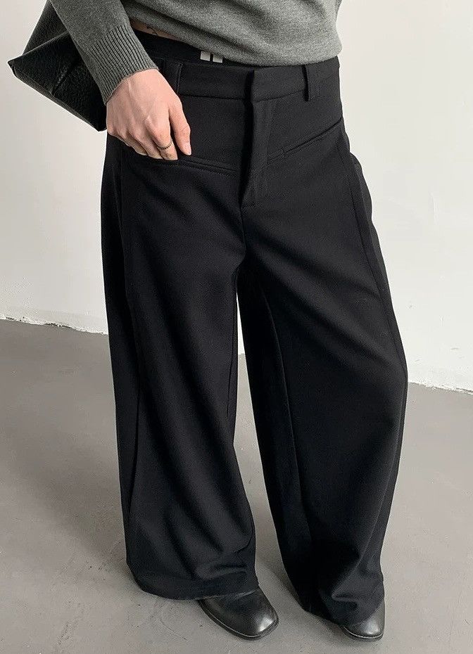 Japanese Brand × Vintage Cleanfit retro casual wide-leg pleated pants Size US 28 / EU 44 - 1 Thumbnail