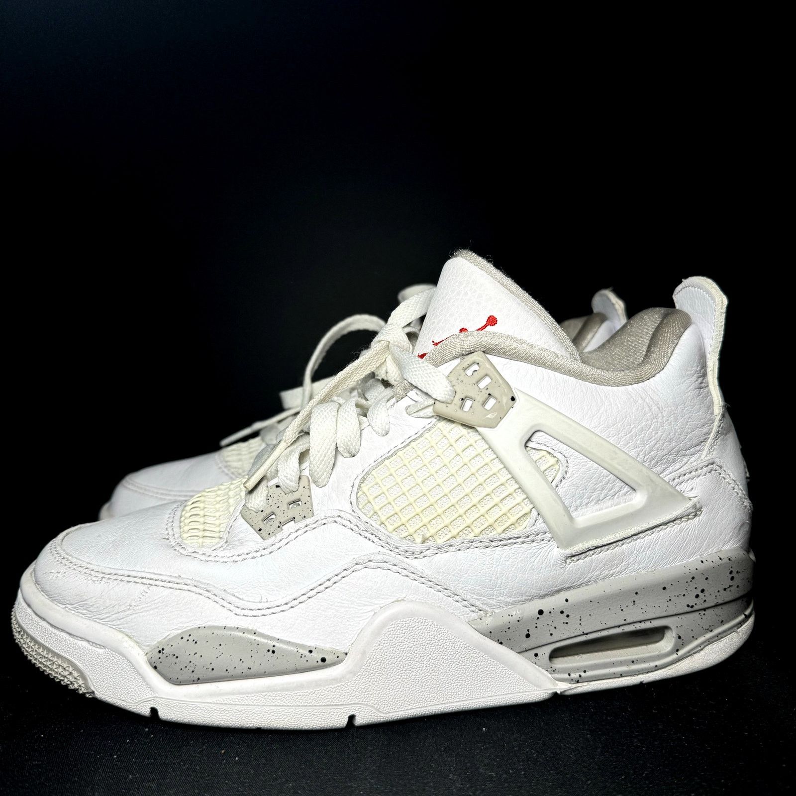 Jordan Brand × Nike Size 6.5 - Nike Air Jordan 4 Retro GS White Oreo Men's Shoes Size US 6.5 / EU 39-40 - 9 Thumbnail