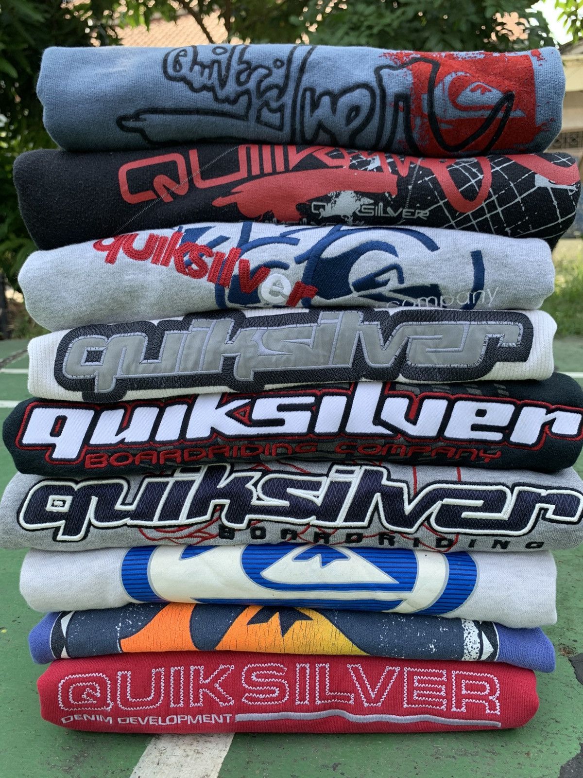 5 PCS VINTAGE QUIKSILVER HOODIE SWEATSHIRT