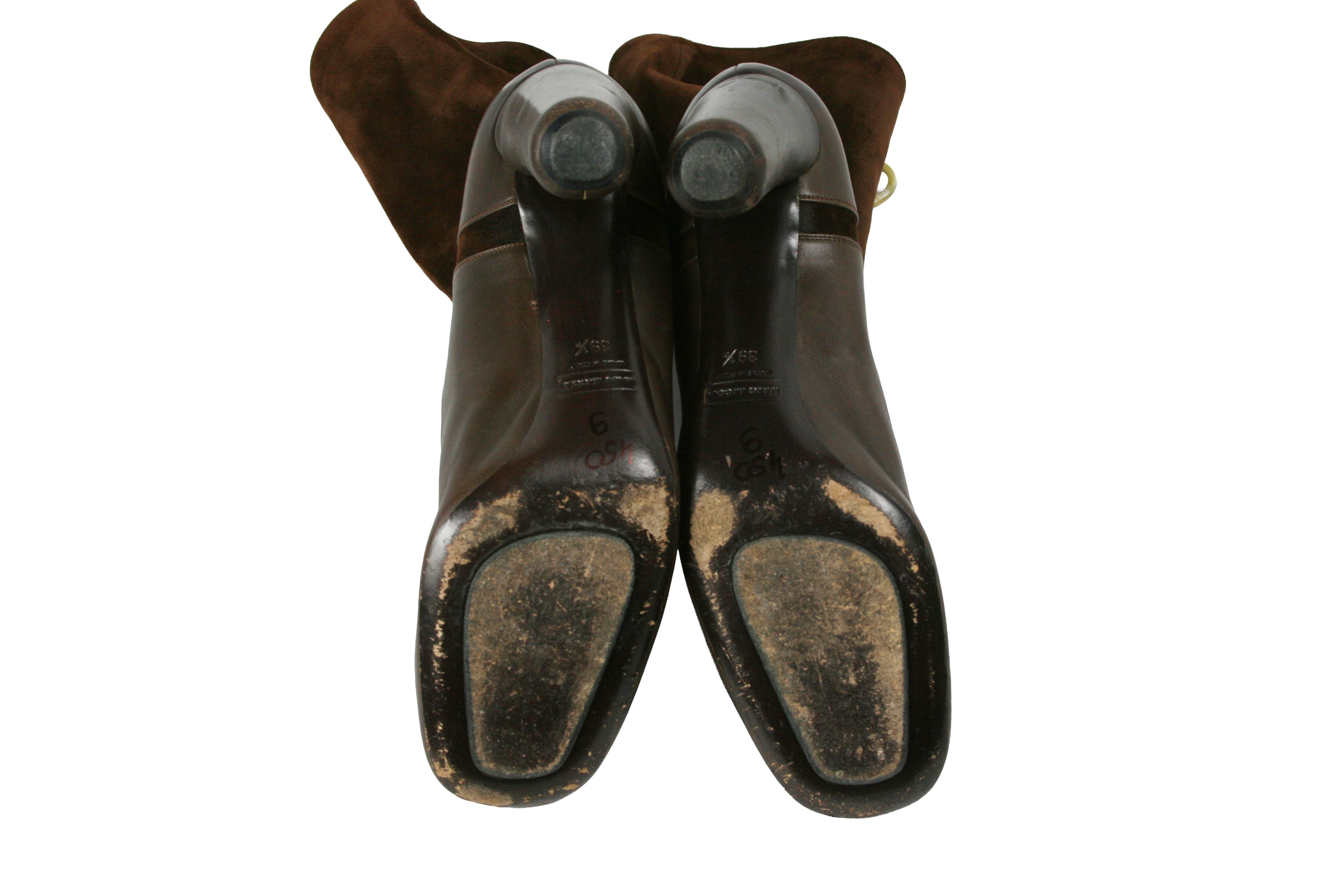 Marc Jacobs Front Zip Suede Leather Ankle Boots Size US 9.5 / IT 39.5 - 16 Thumbnail