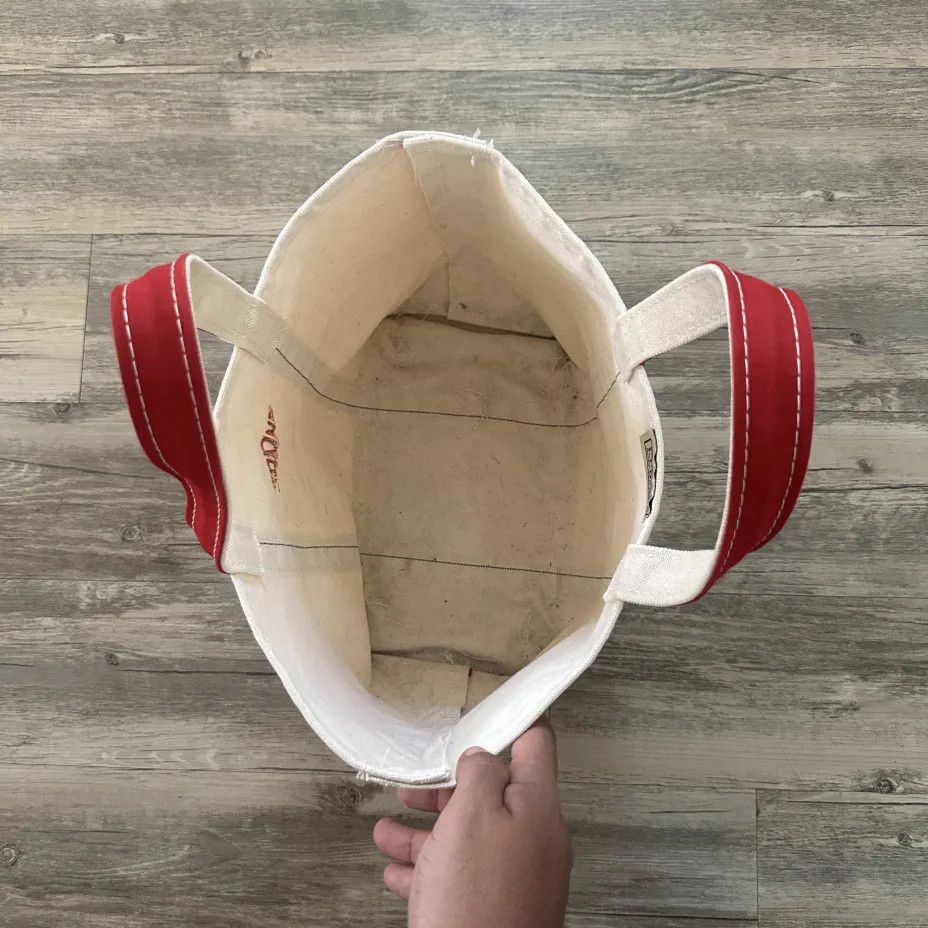 L.L. Bean Vintage L.L. Bean Boat And Tote Red Canvas Tote Bag Size ONE SIZE - 3 Thumbnail