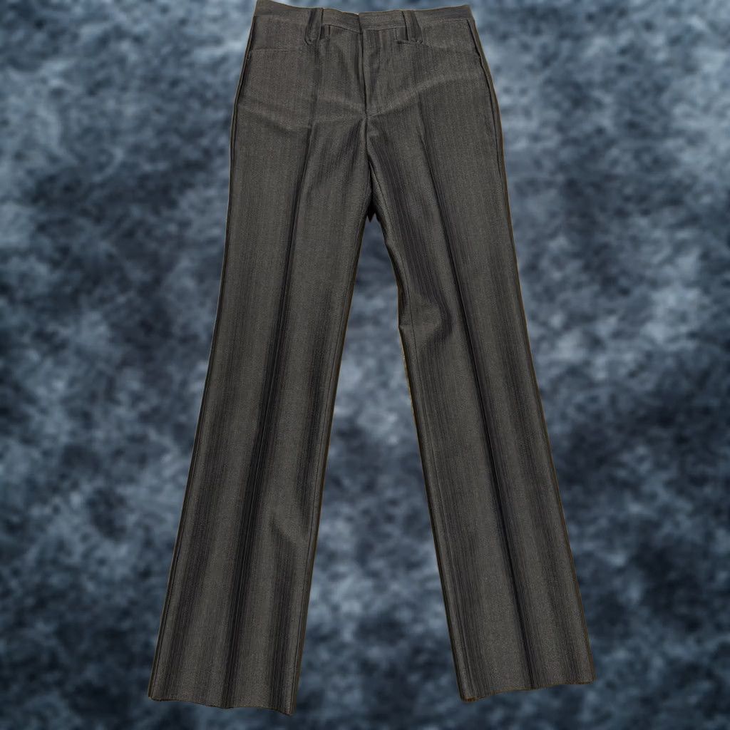 Vintage VINTAGE Circle S Pants Men Regular 32x37 Gray Polyester Straight Front Button Zipper Mock-Plain 80s 90s USA Suppor t Size US 32 / EU 48 - 1 Thumbnail