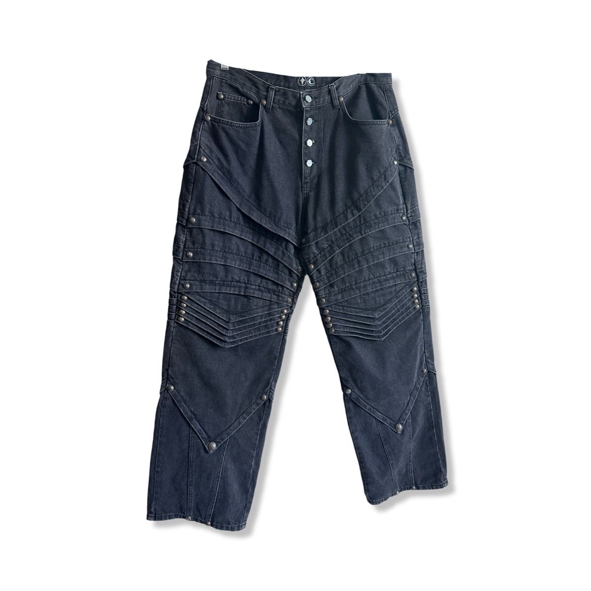 Thug Club Full Stud Knight Denim Pants | Grailed