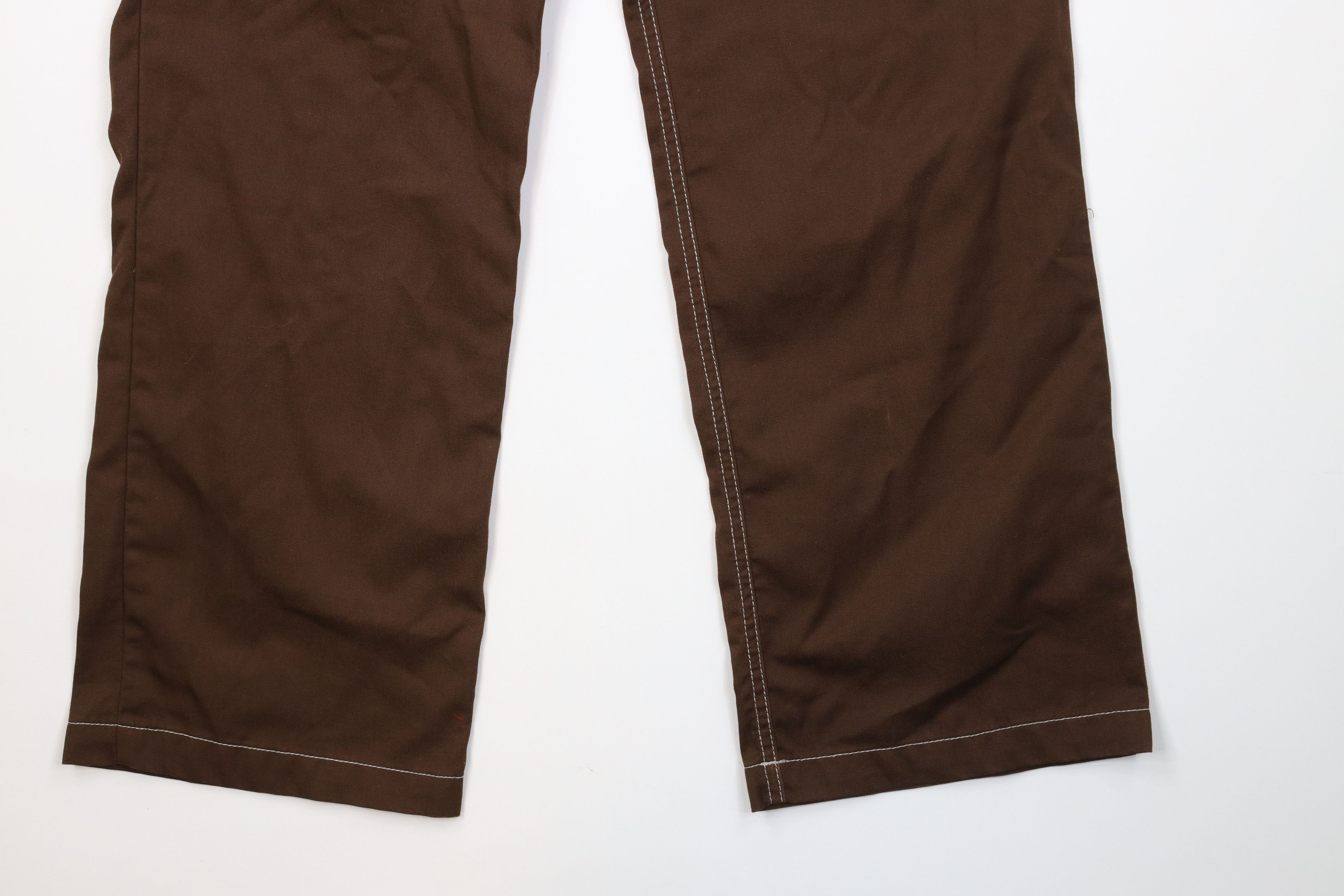 Vintage Vintage 90s Y2K Kikwear Wide Leg Skateboard Pants Brown USA Size US 34 / EU 50 - 5 Thumbnail