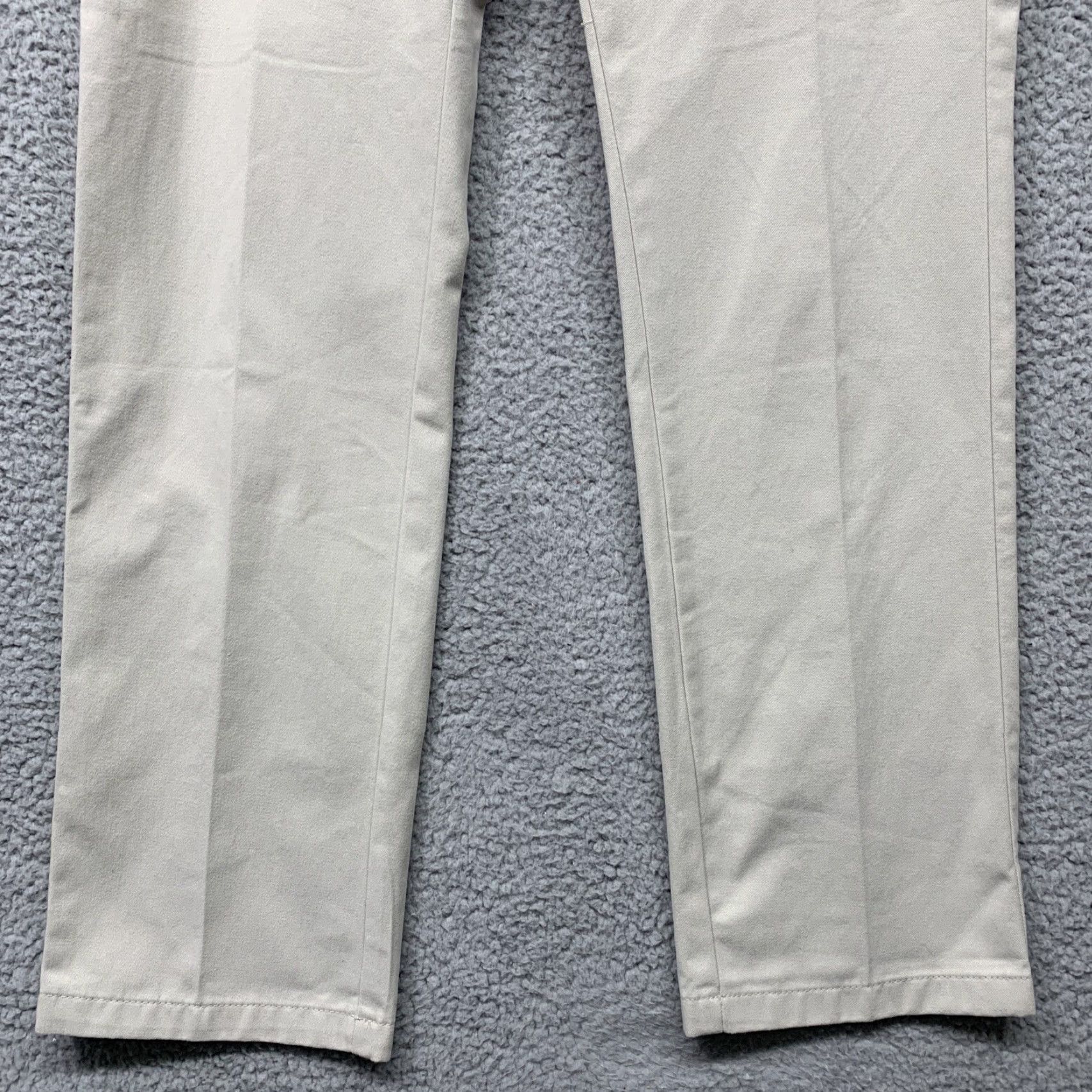 Essentials Amazon Essentials Pants Men's 32Wx31L Slim Flat Front Beig e Cotton Blend Back Pockets NWT Size US 32 / EU 48 - 3 Thumbnail