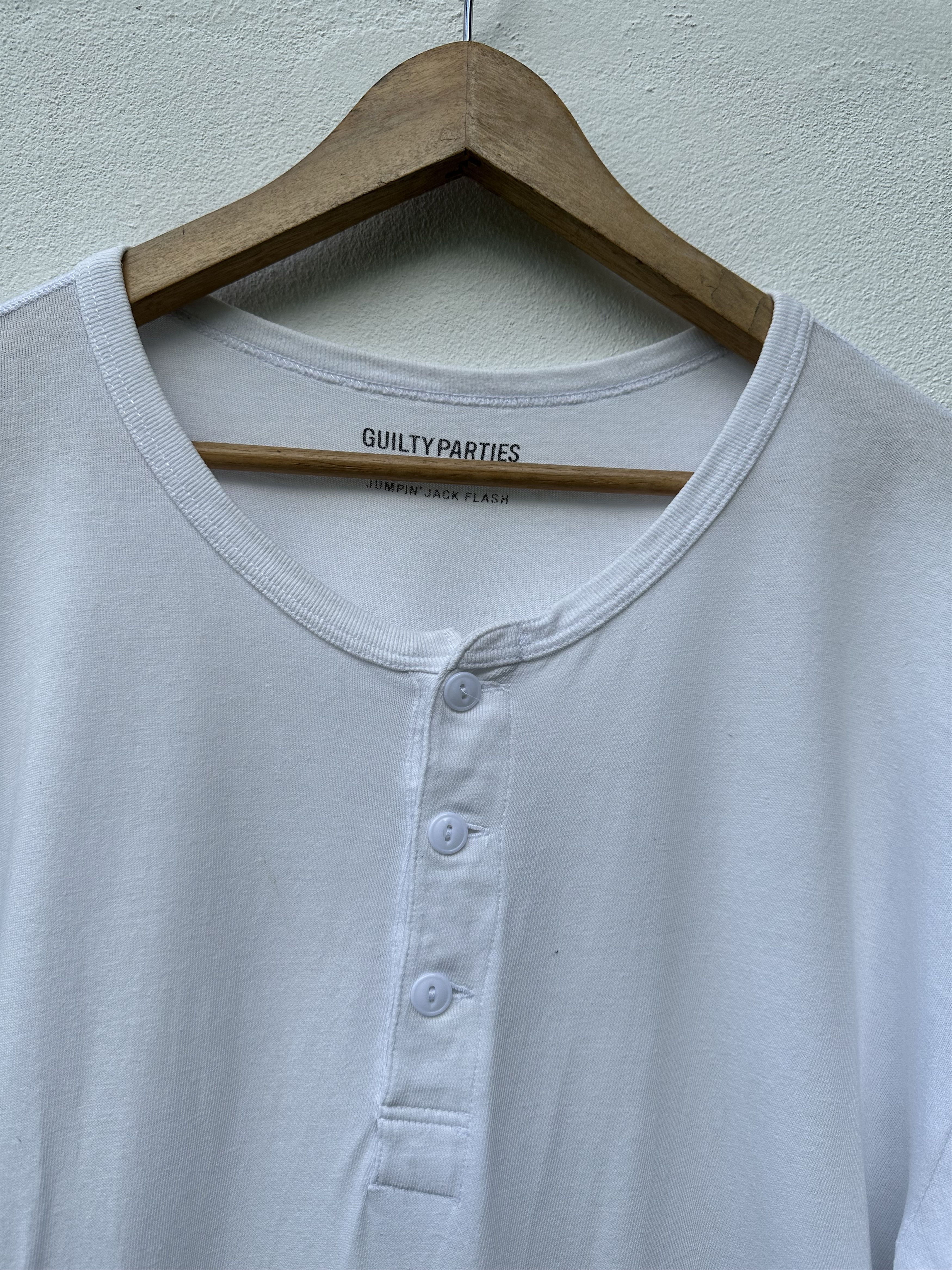 Wacko Maria Guilty Party Paradise Henley GP-006-Blankline Jumpin Shirt Size US XL / EU 56 / 4 - 4 Thumbnail